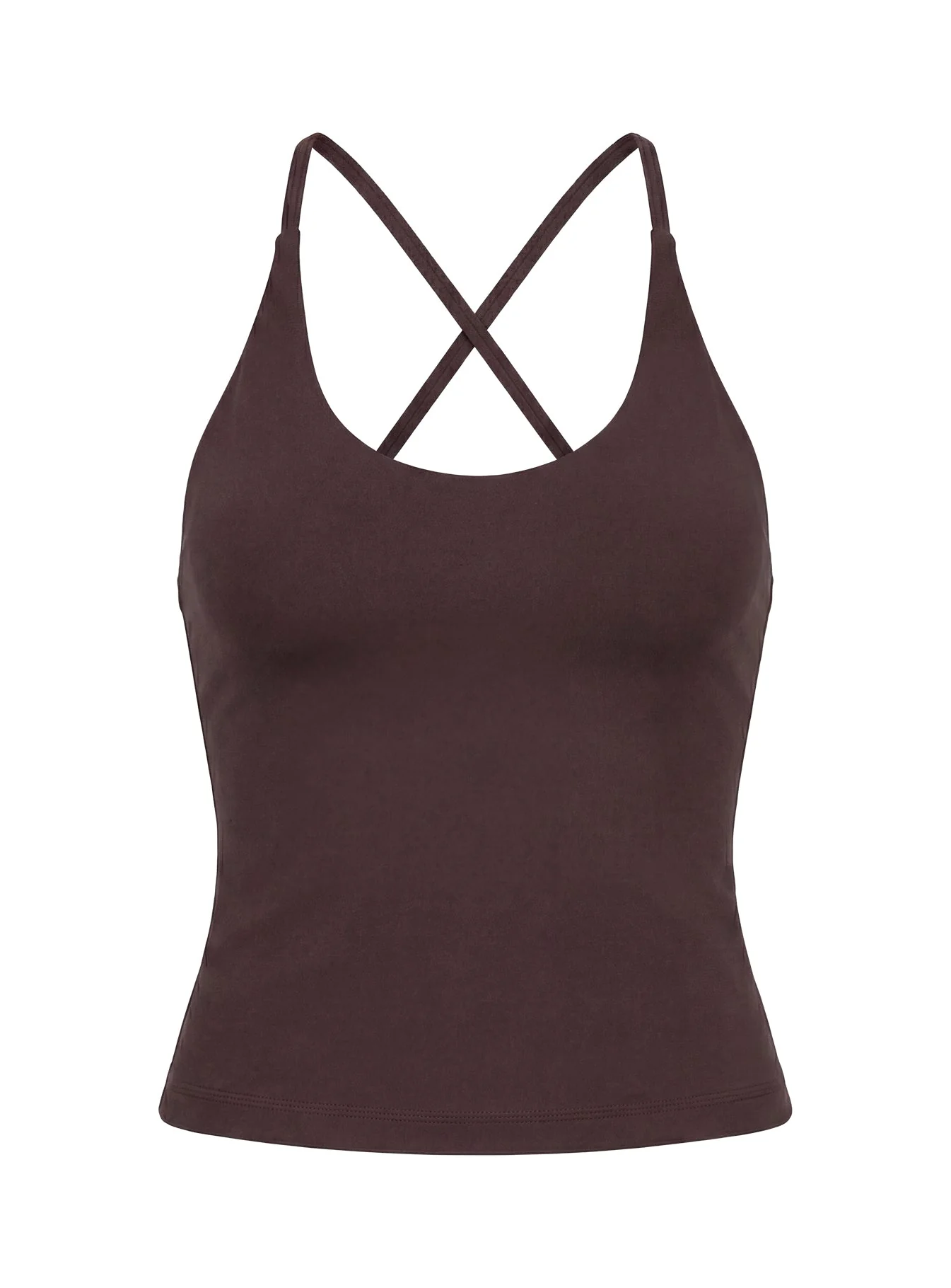 Pace Active Cross Back Tank Top Brown - Image 10