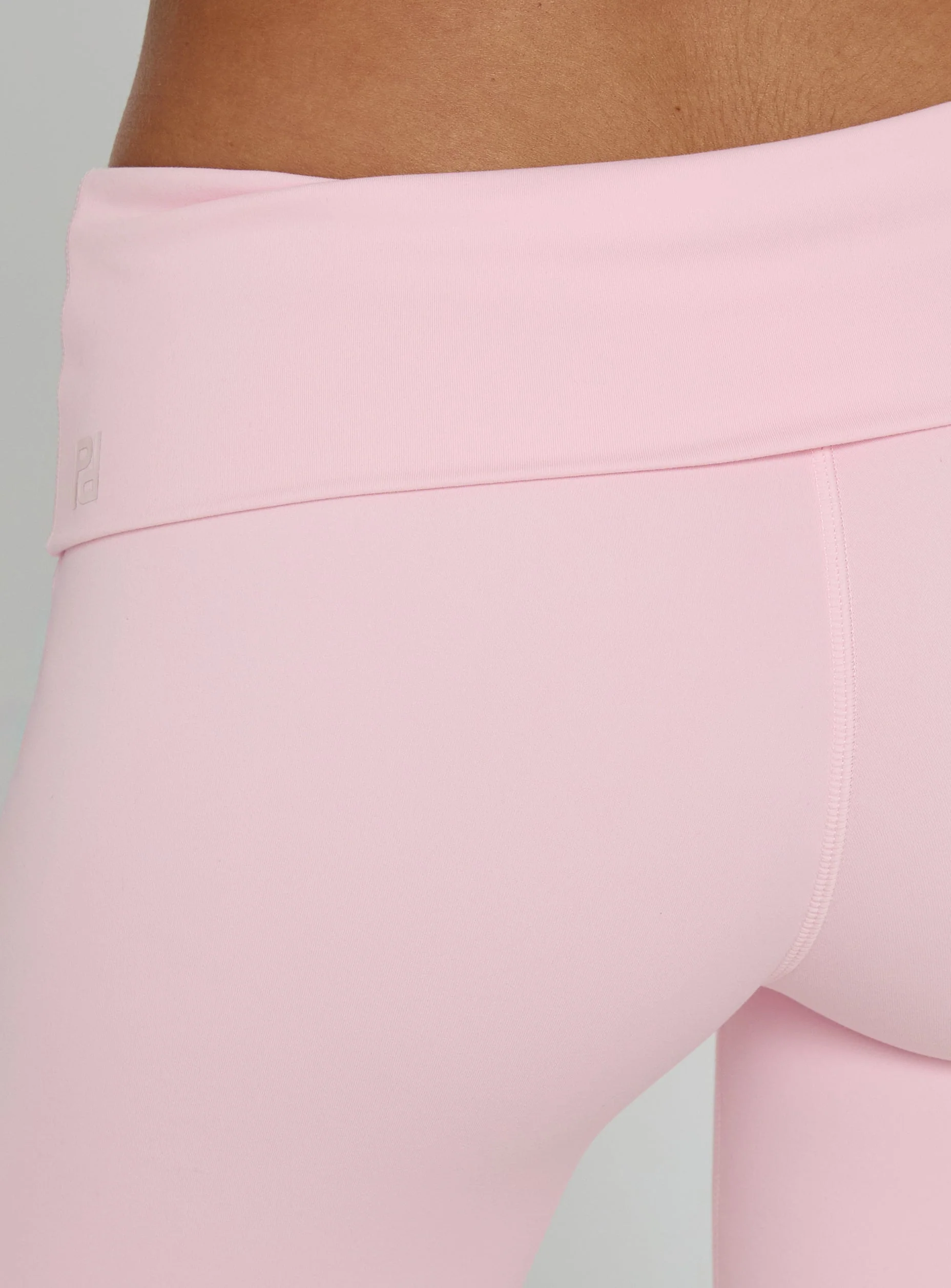 Pace Setter Active Foldover Waist Flared Leggings Pink - Image 7