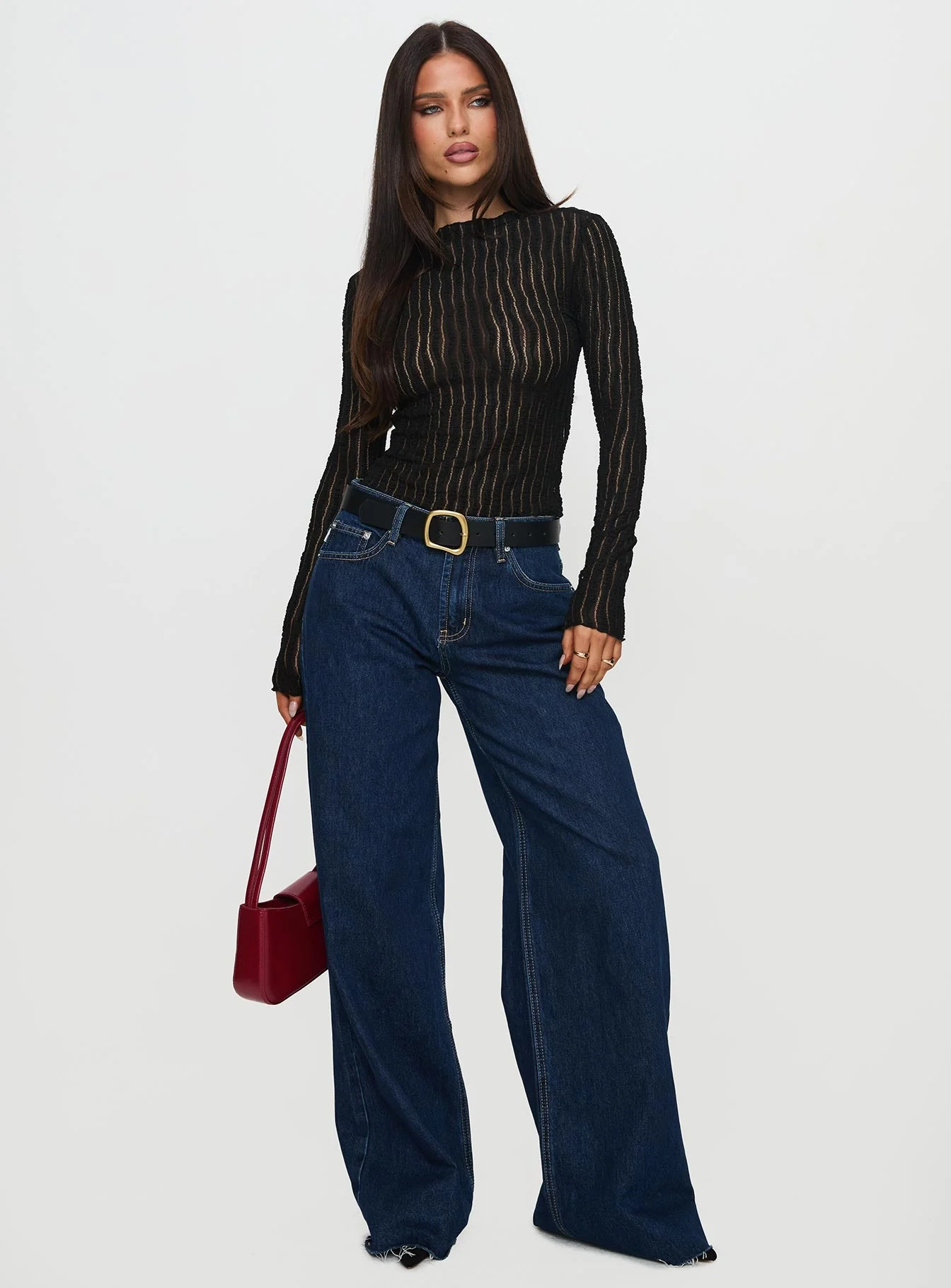 Padra Long Sleeve Top Black - Image 3