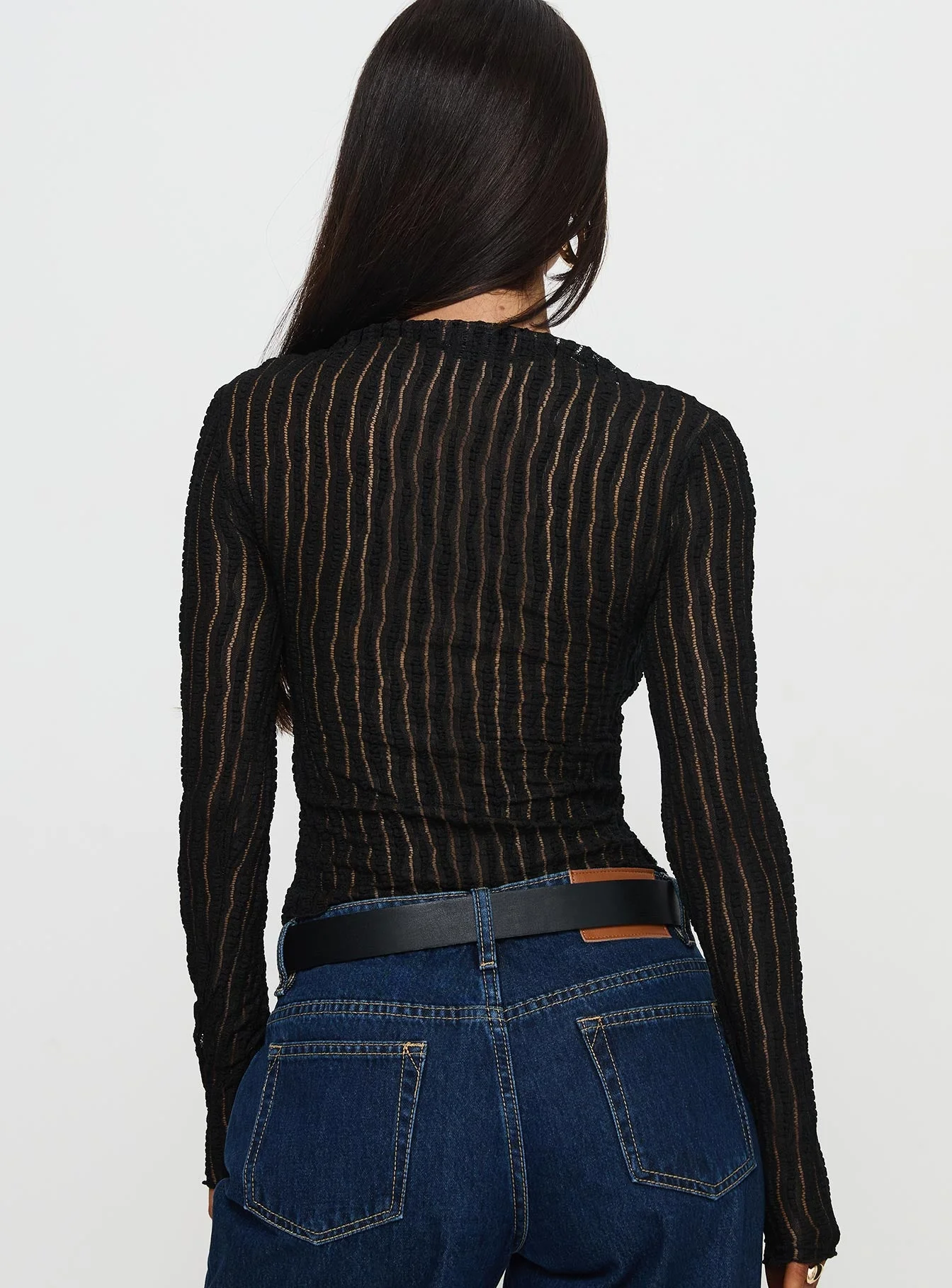 Padra Long Sleeve Top Black - Image 5