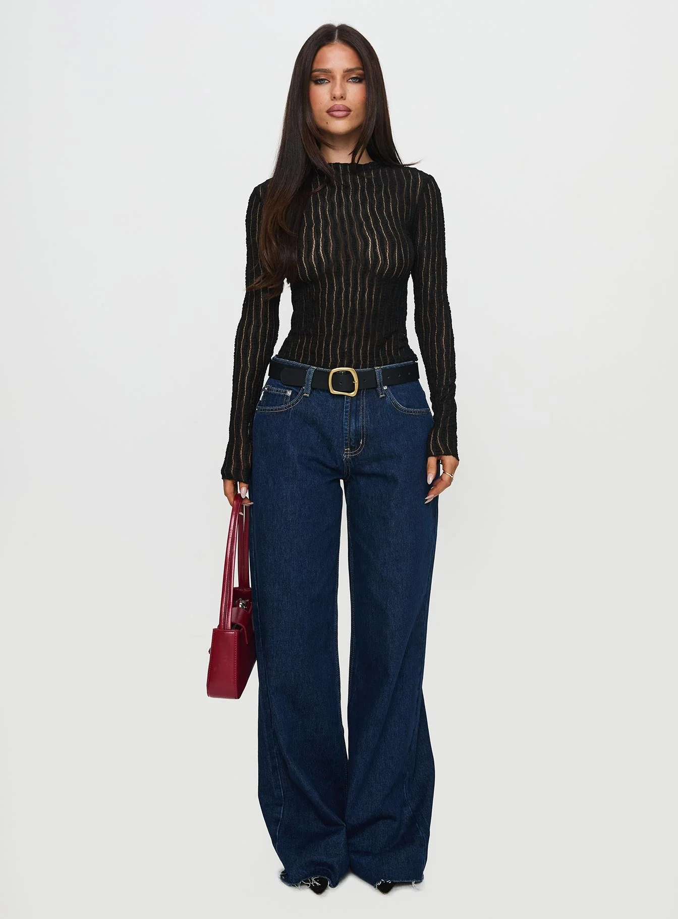 Padra Long Sleeve Top Black - Image 7