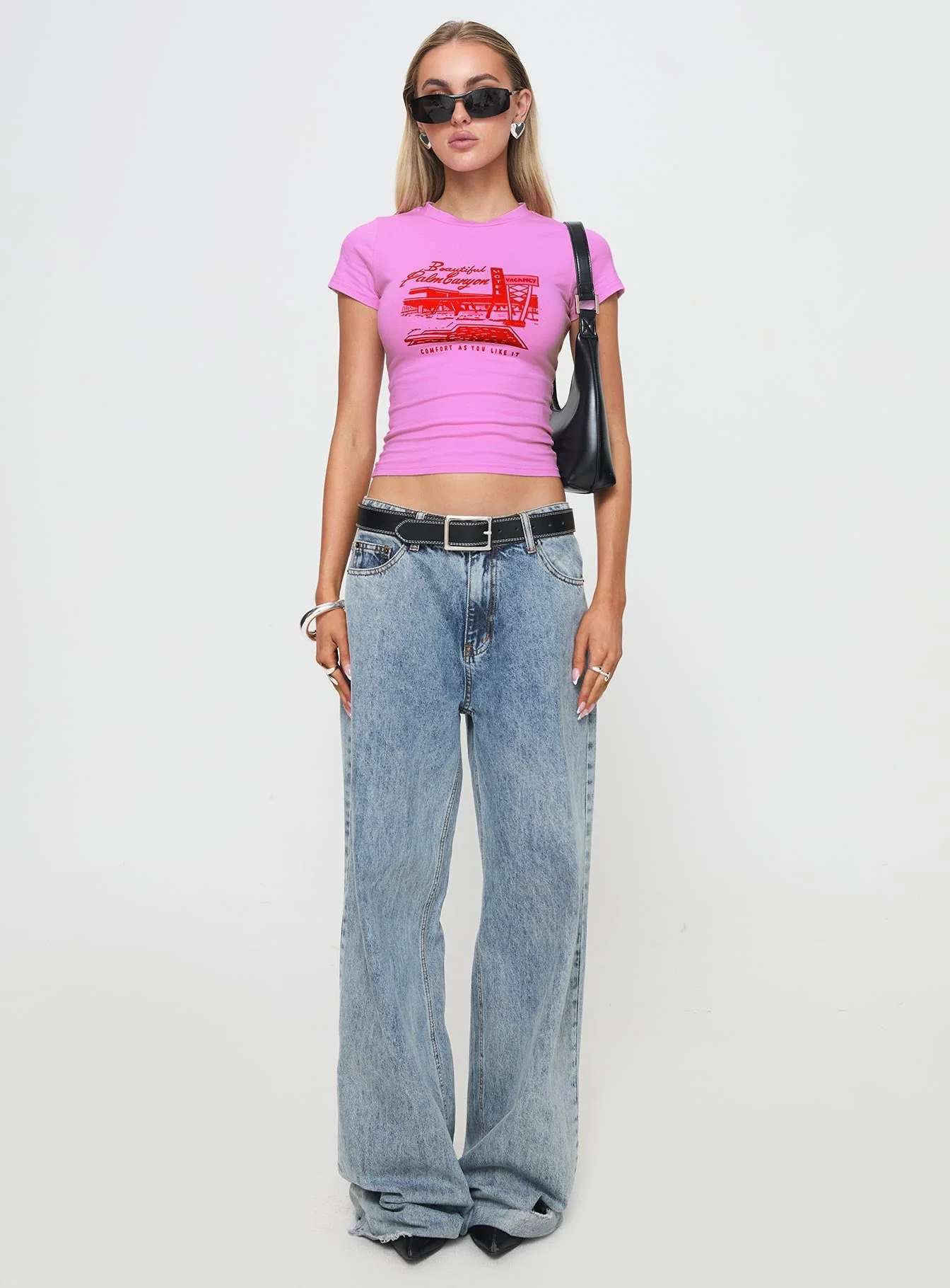 Palm Canyon Tee Pink - Image 7