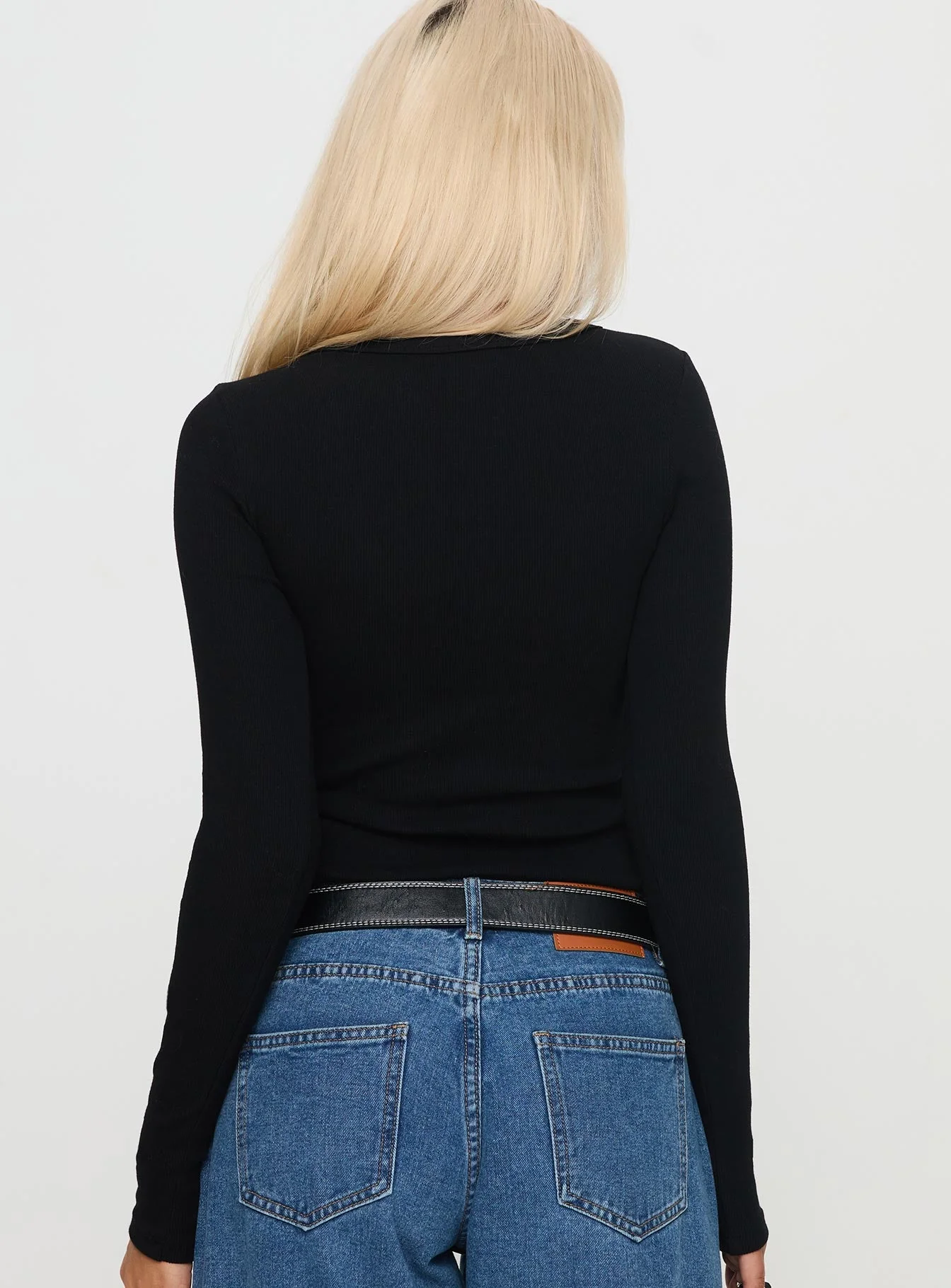 Passoni Long Sleeve Top Black - Image 5