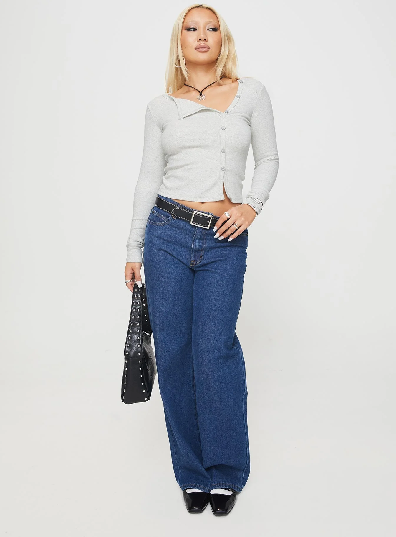 Passoni Long Sleeve Top Grey - Image 3