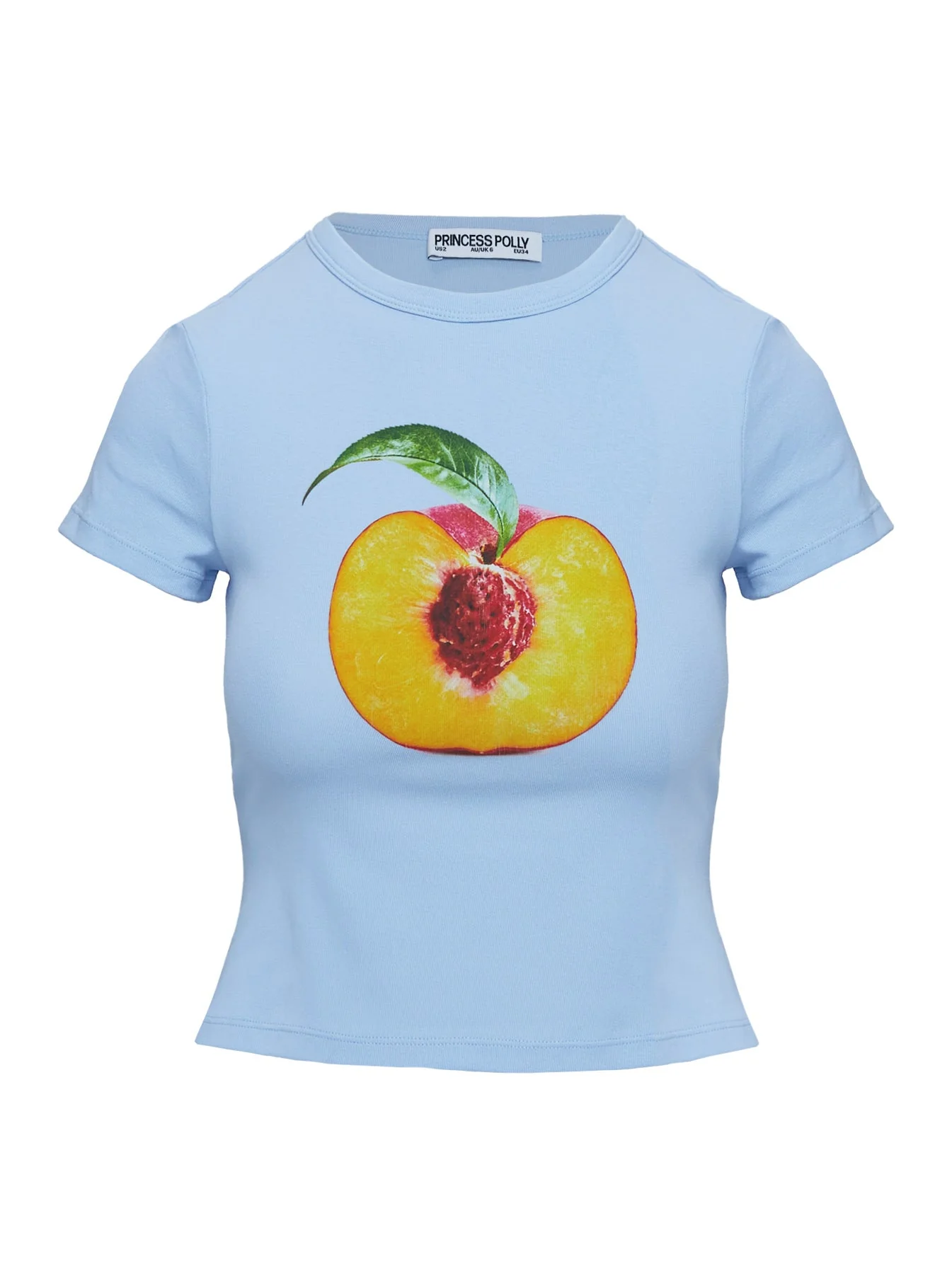 Peachy Baby Graphic Top Blue - Image 5