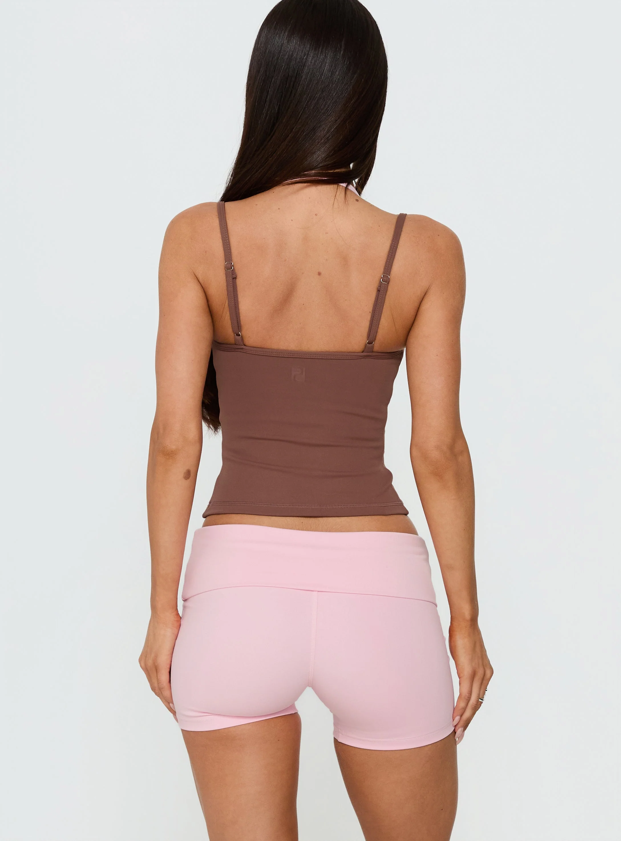 Peak Foldover Micro Shorts Pink - Image 5