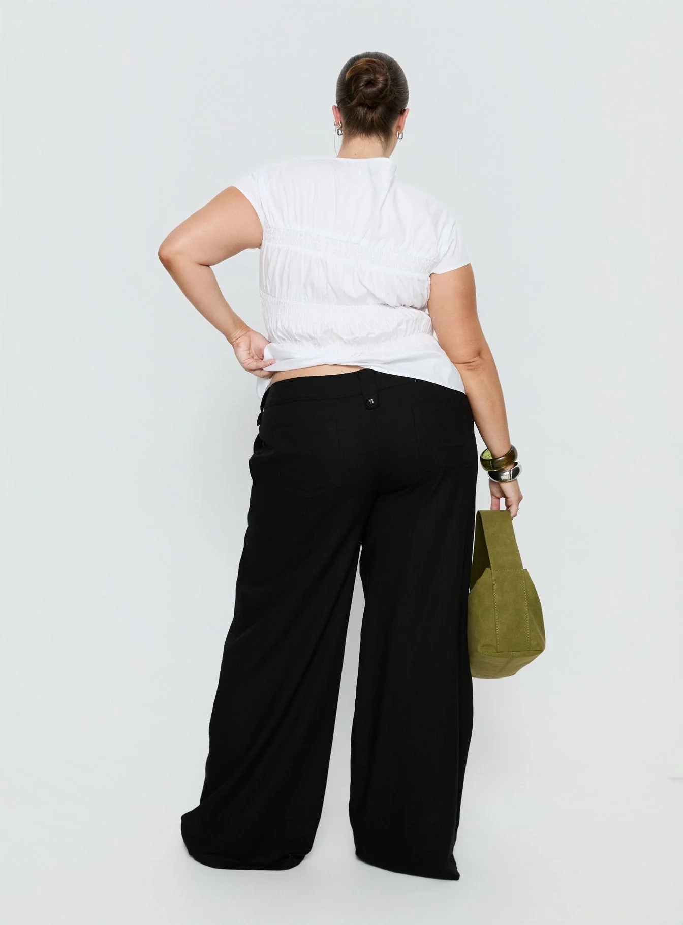 Pedra Wide Leg Pant Black Curve - Image 5