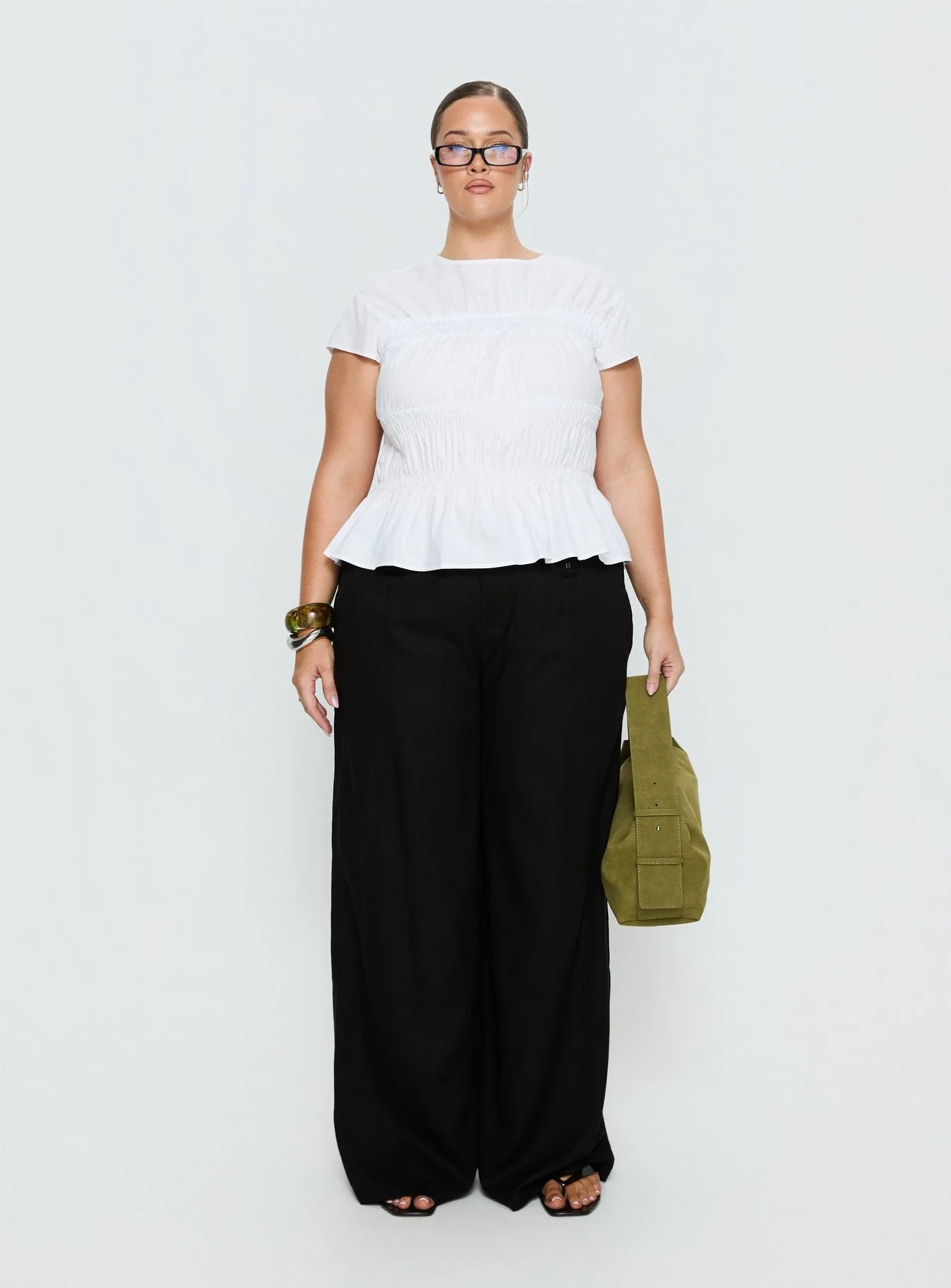 Pedra Wide Leg Pant Black Curve - Image 7