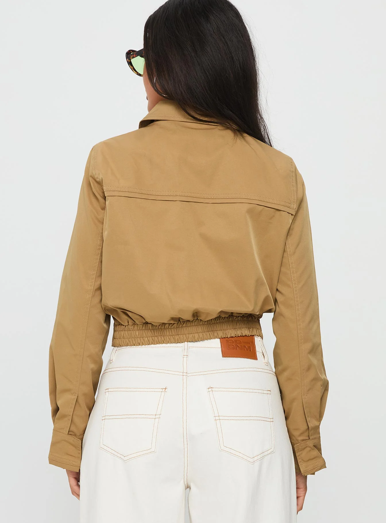 Perfection Cropped Jacket Mustard - Image 4