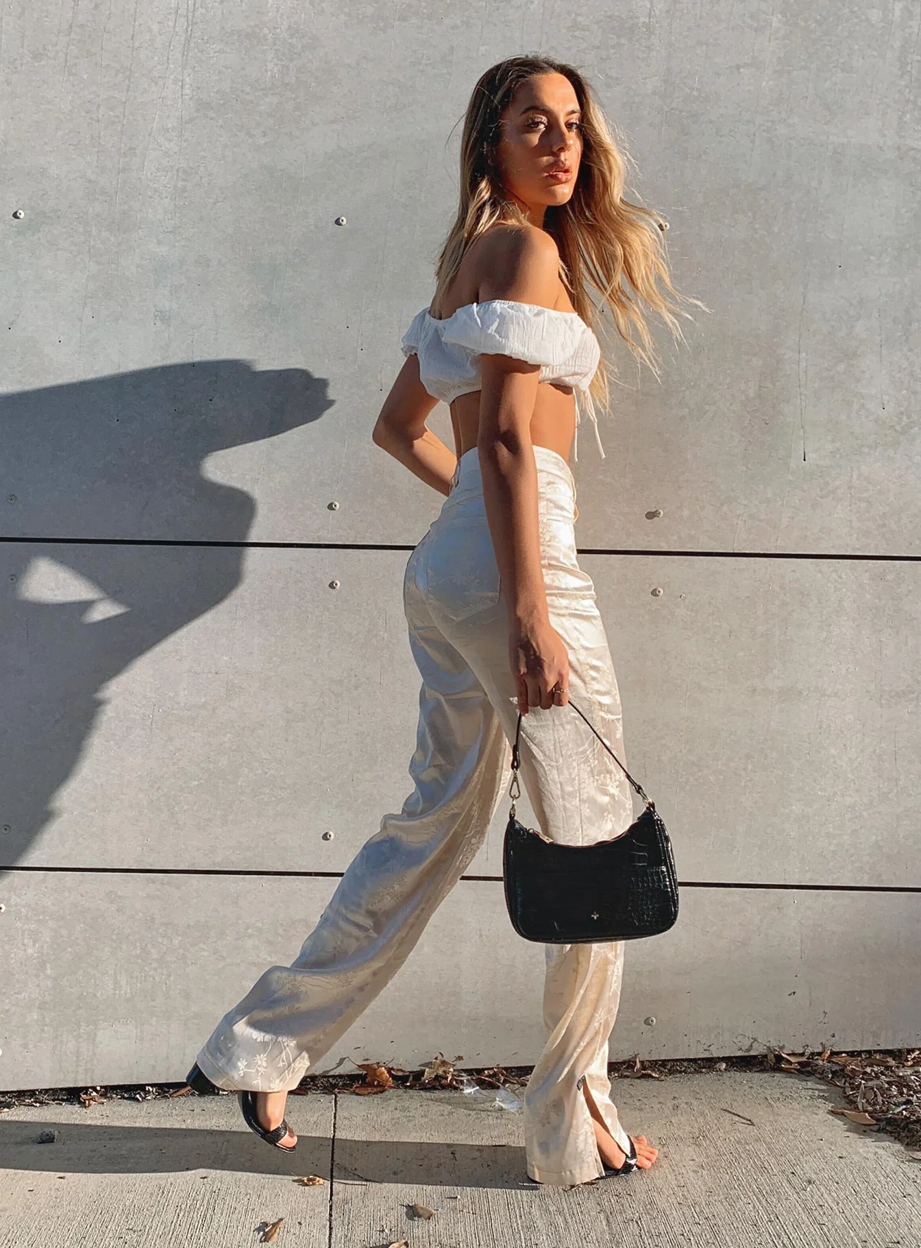 Peta & Jain Piper Bag Black Croc - Image 11