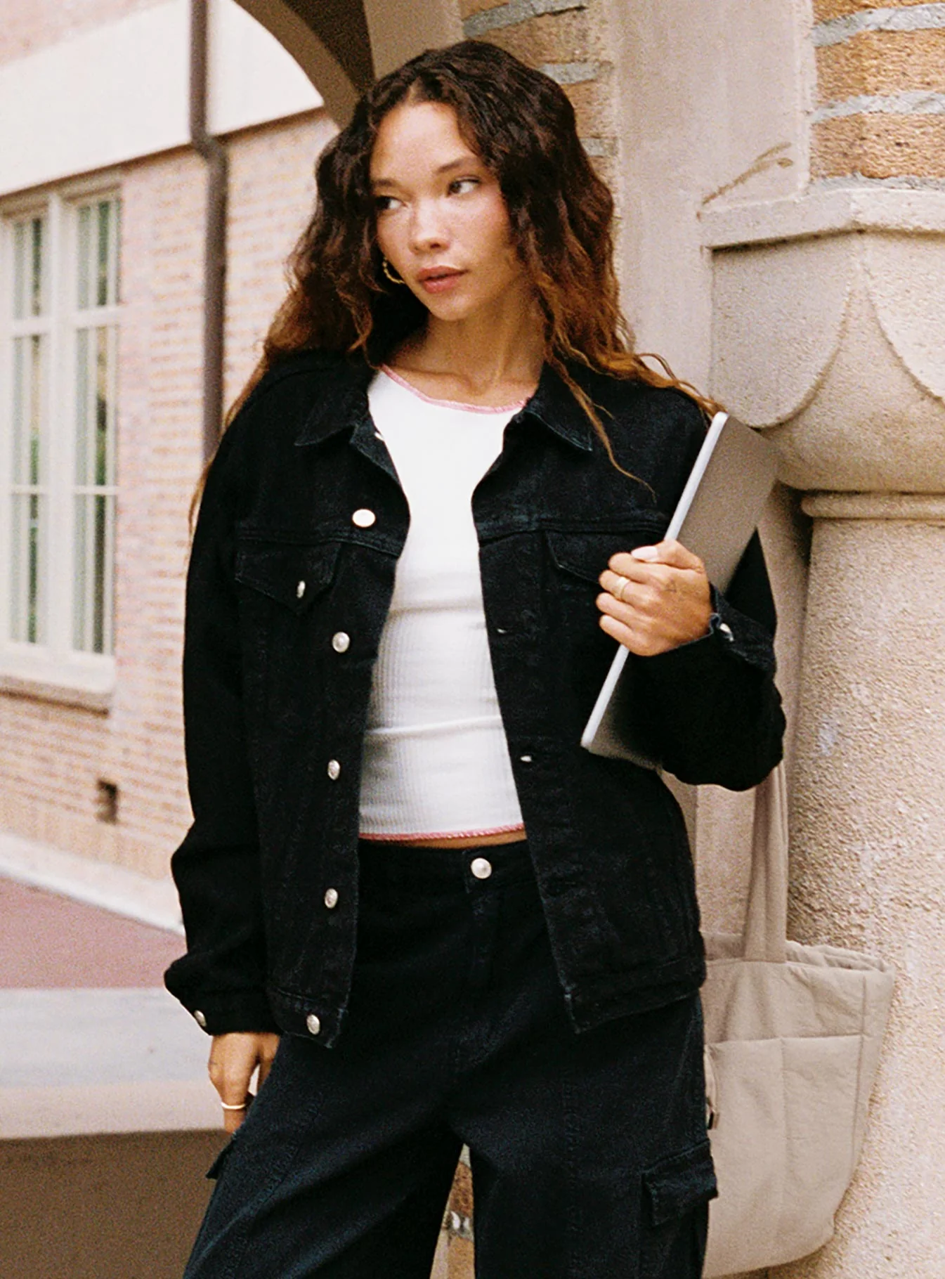 Phoenix Denim Jacket Black - Image 11
