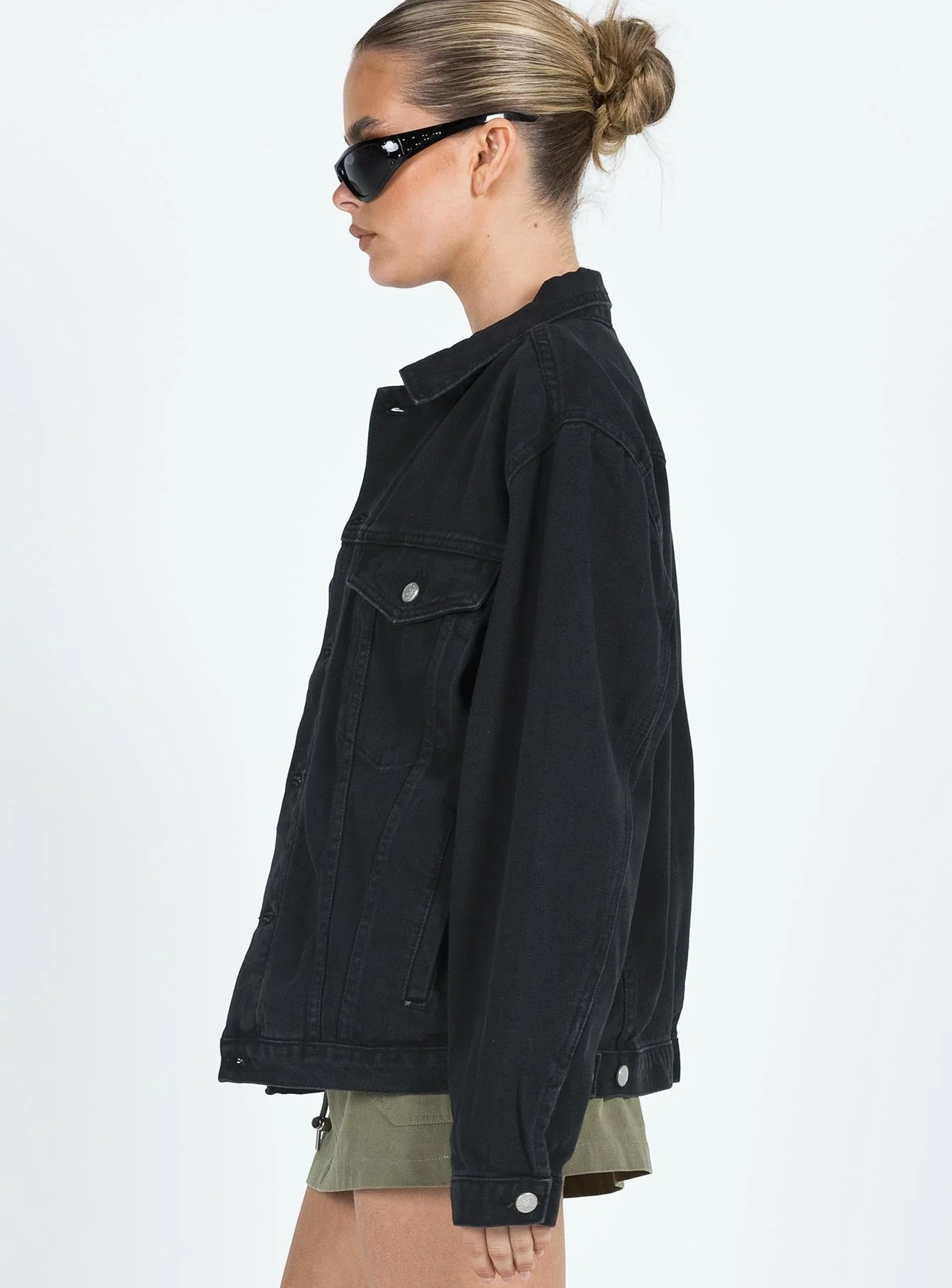 Phoenix Denim Jacket Black - Image 3