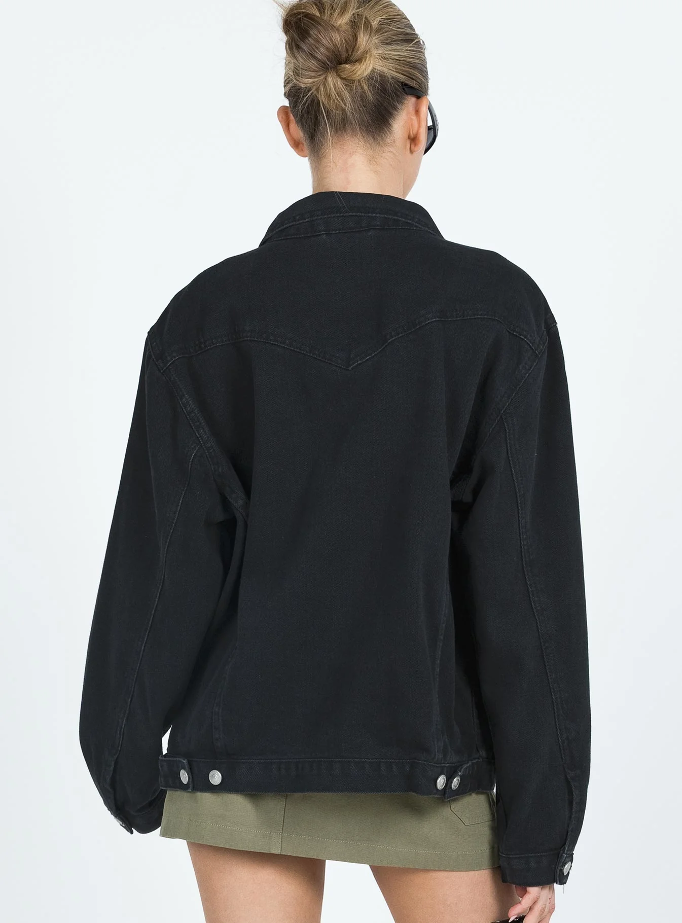 Phoenix Denim Jacket Black - Image 4