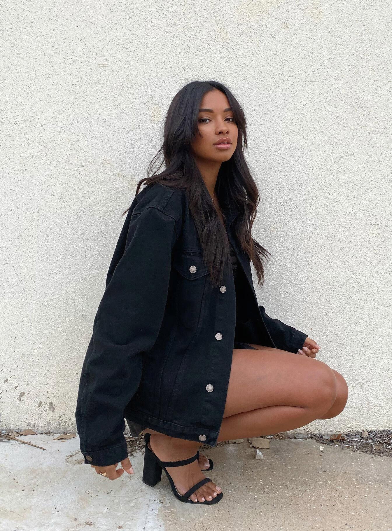 Phoenix Denim Jacket Black - Image 7