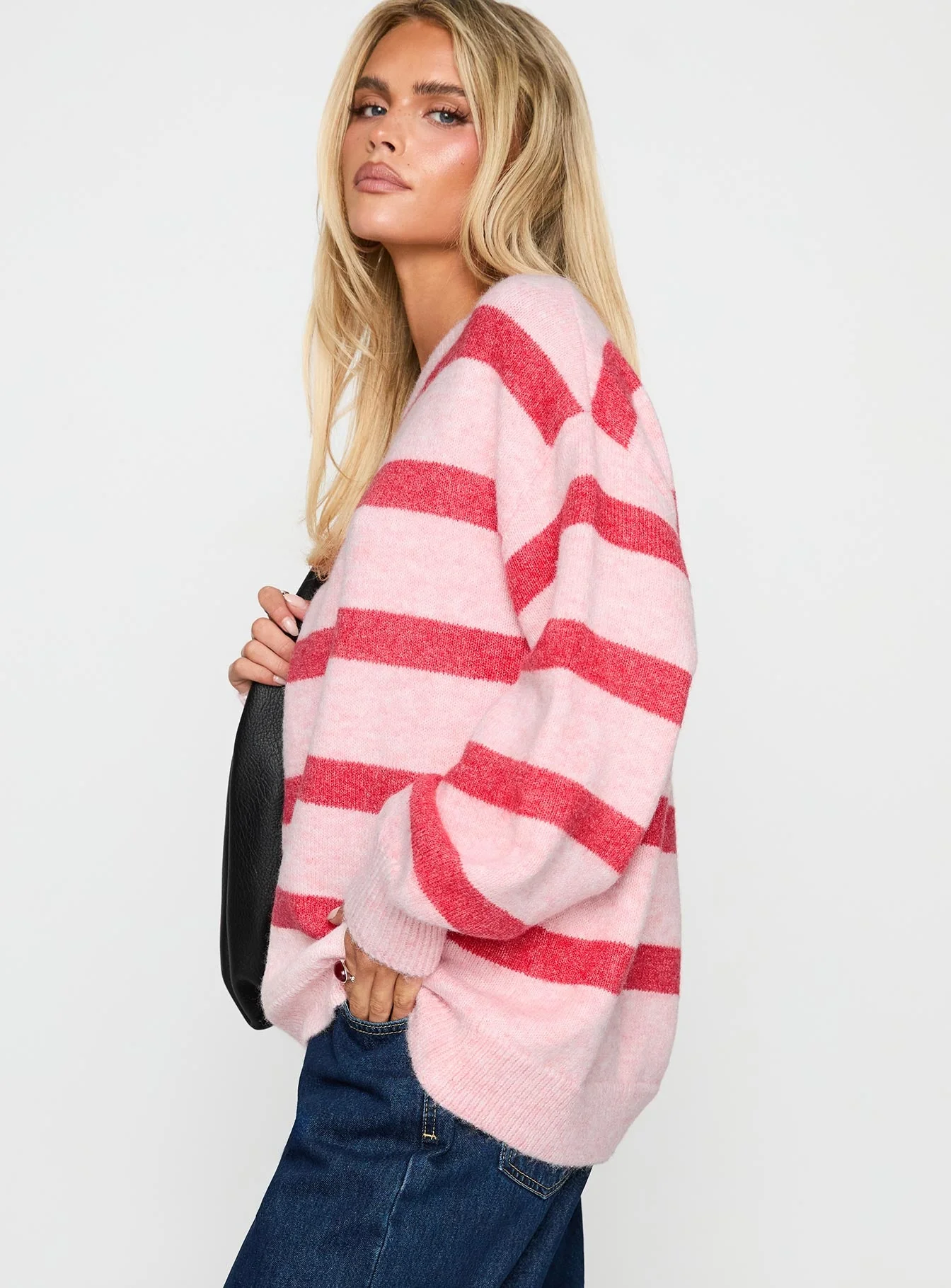 Places To Go Knit Sweater Red / Pink - Image 3