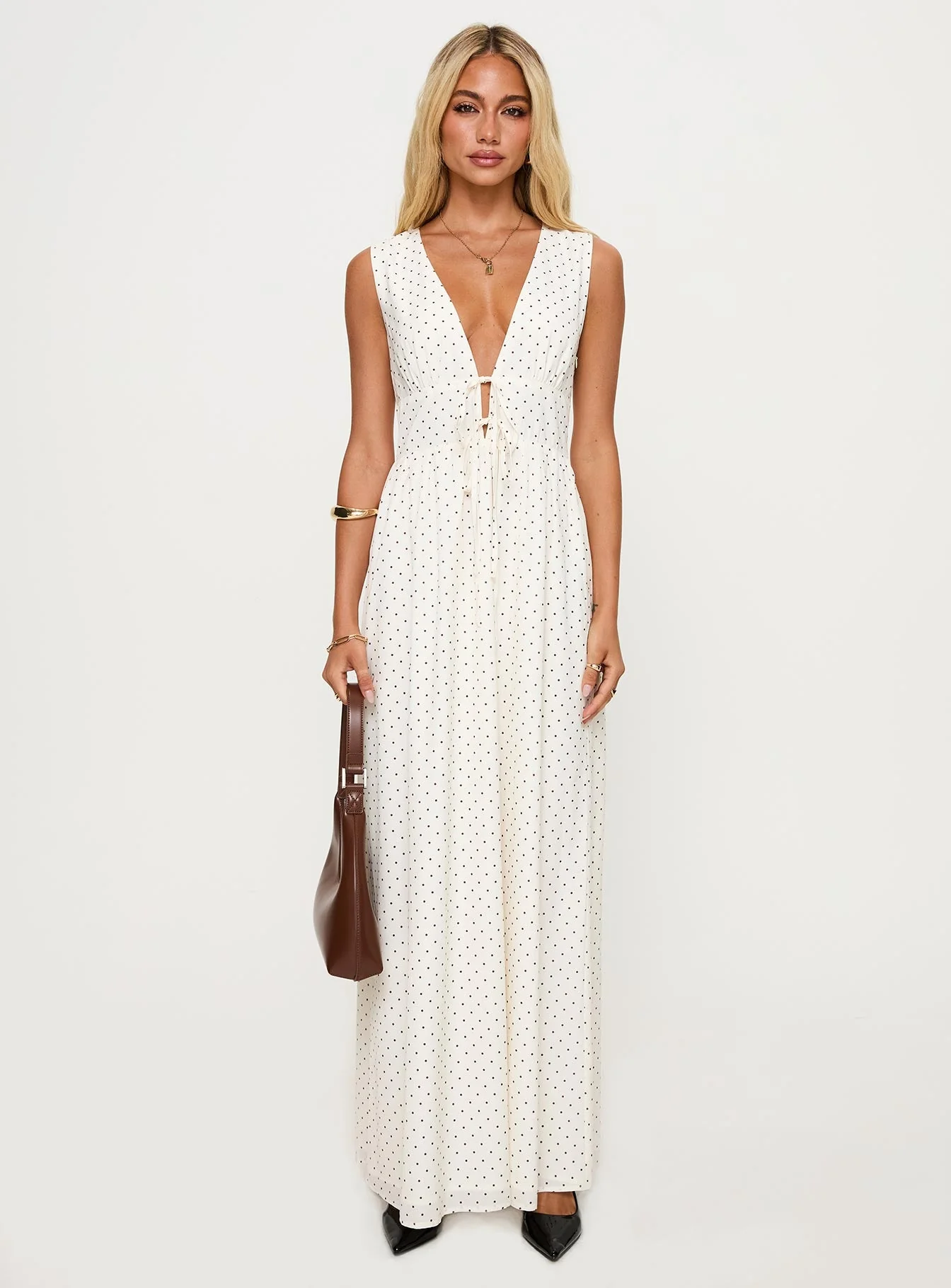 Pokey Maxi Dress Cream / Polka Dot - Image 7