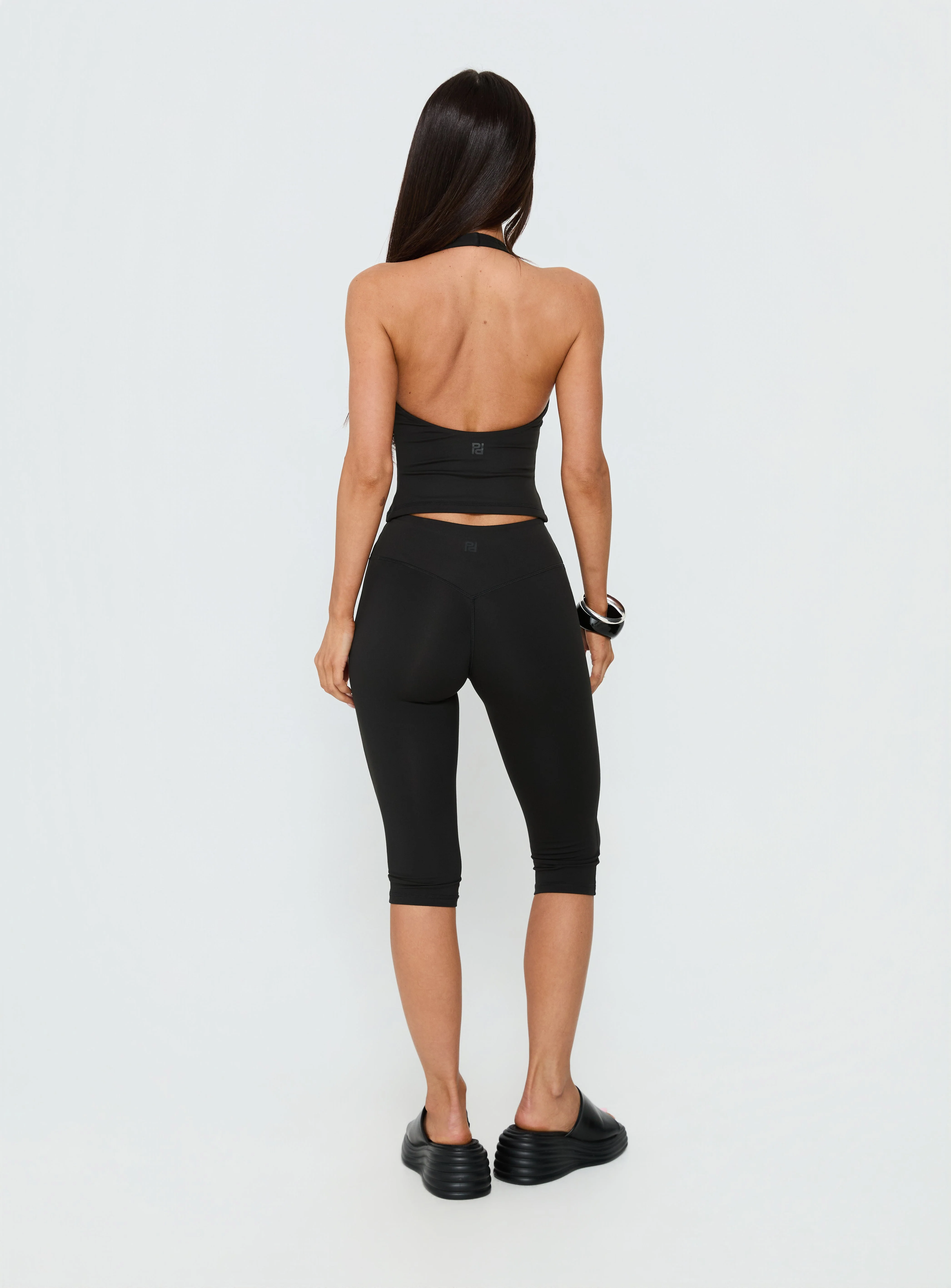 Power Hour Active Capri Leggings Black - Image 5
