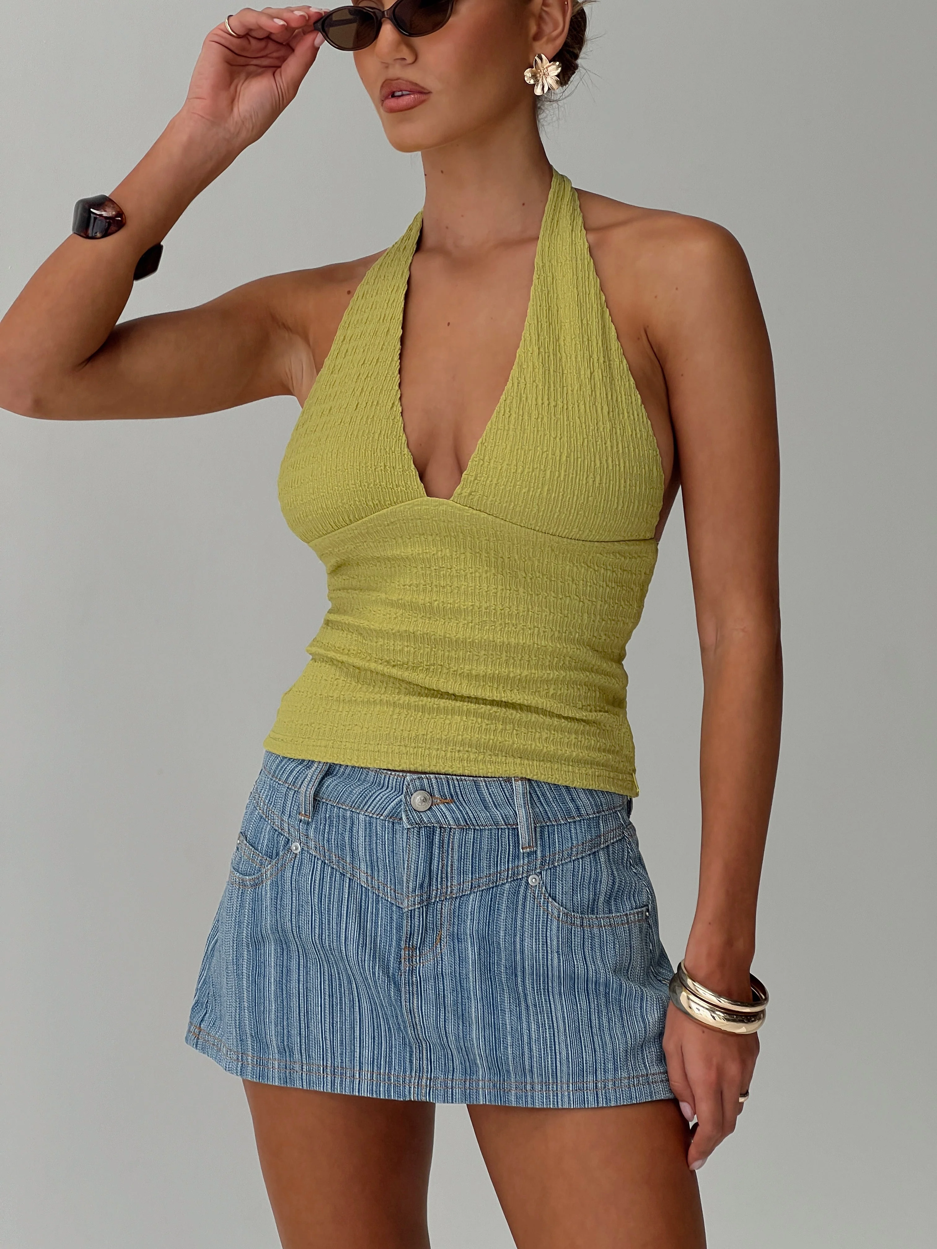 Preslie Skort Blue Stripe - Image 9