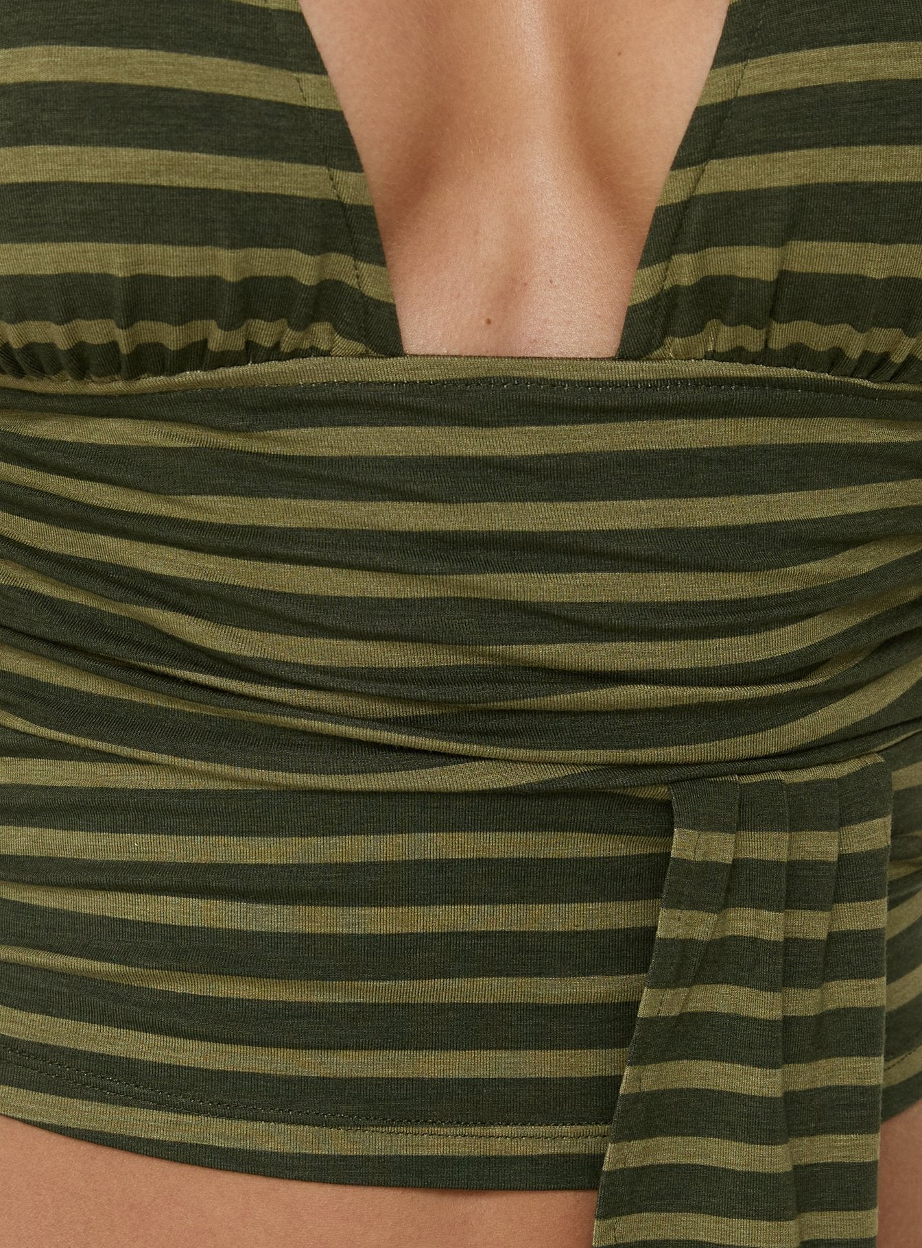 Aprilla Halter Top Green Stripe - Image 6