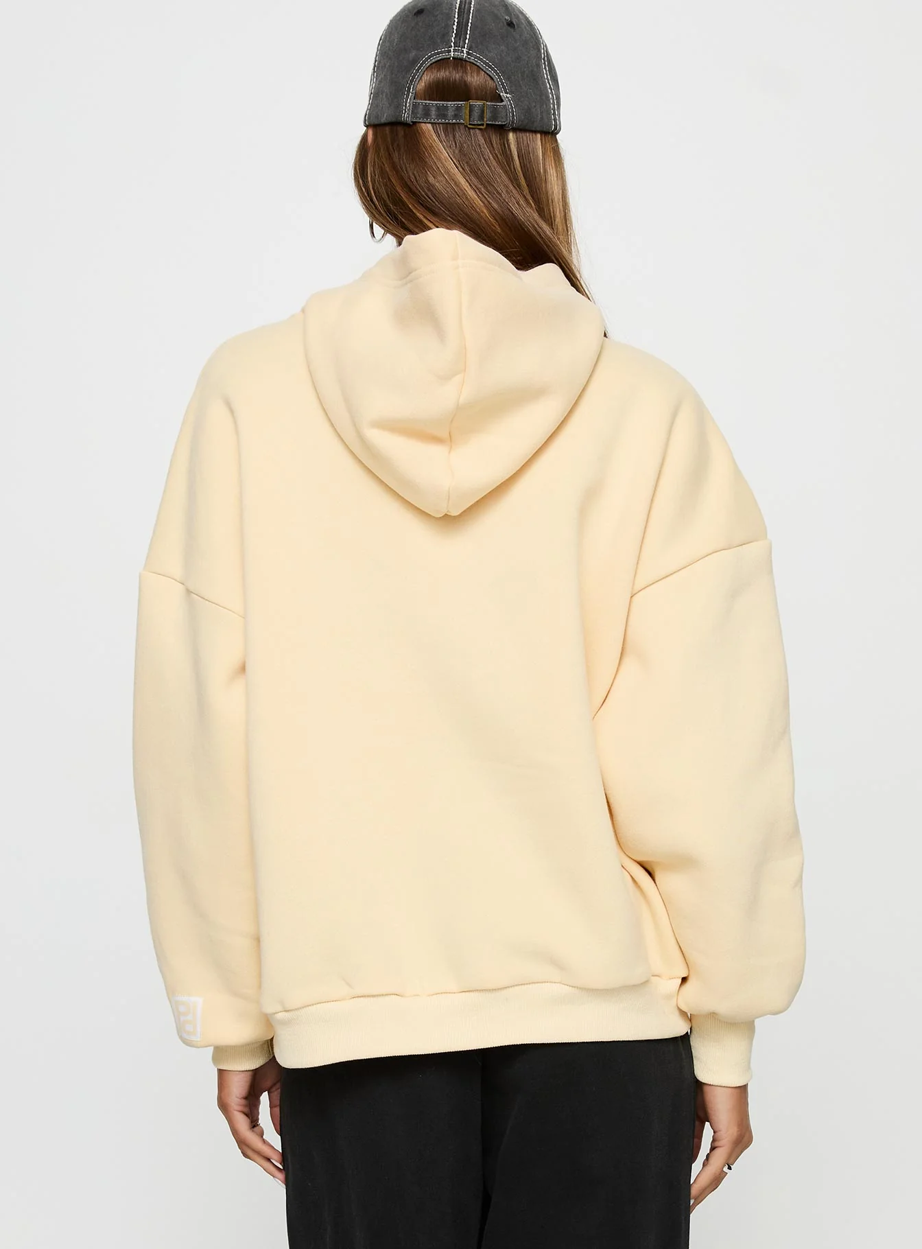 Princess Polly Hooded Sweatshirt Yellow - Image 5
