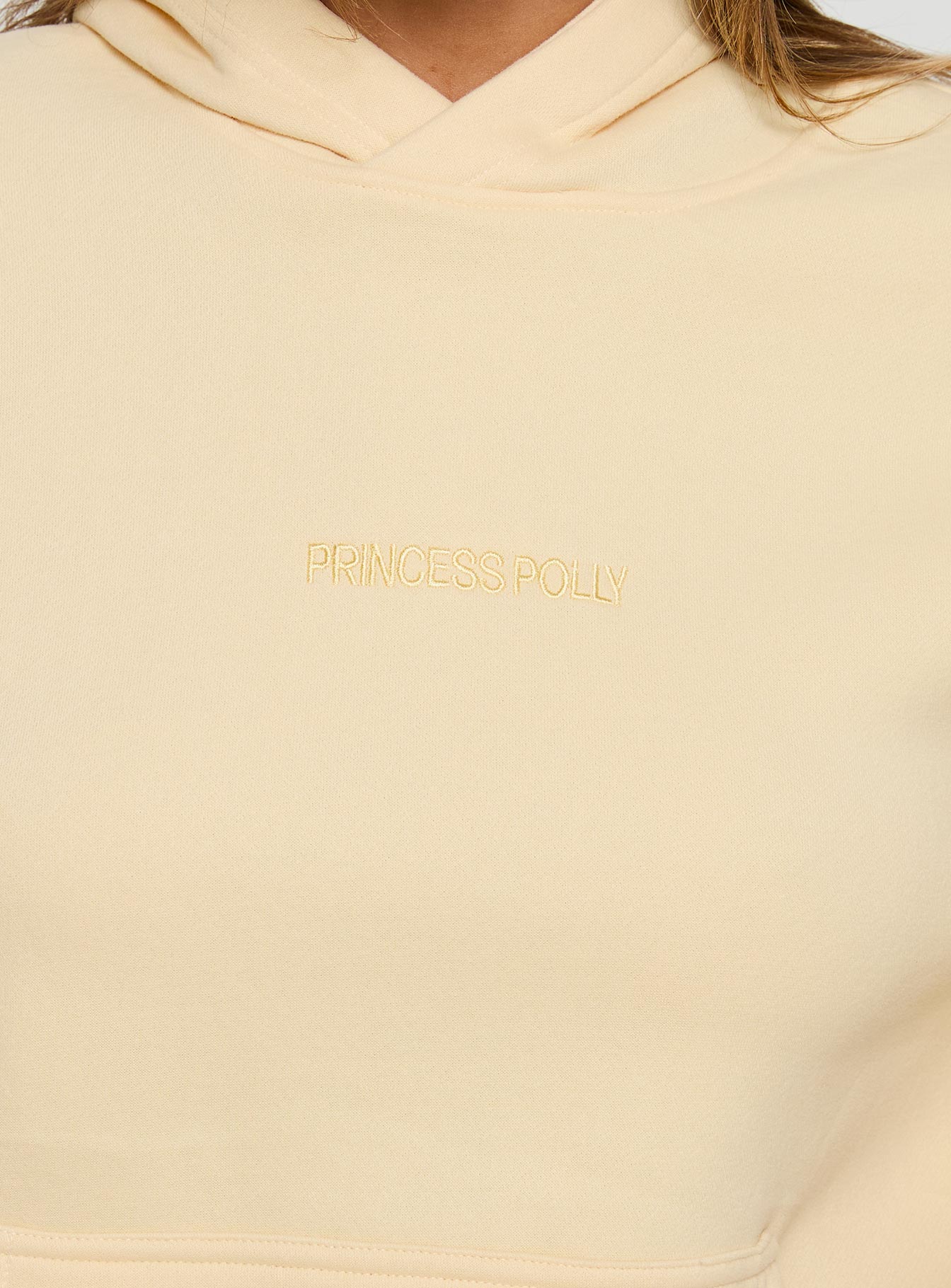 Princess Polly Hooded Sweatshirt Yellow - Image 6