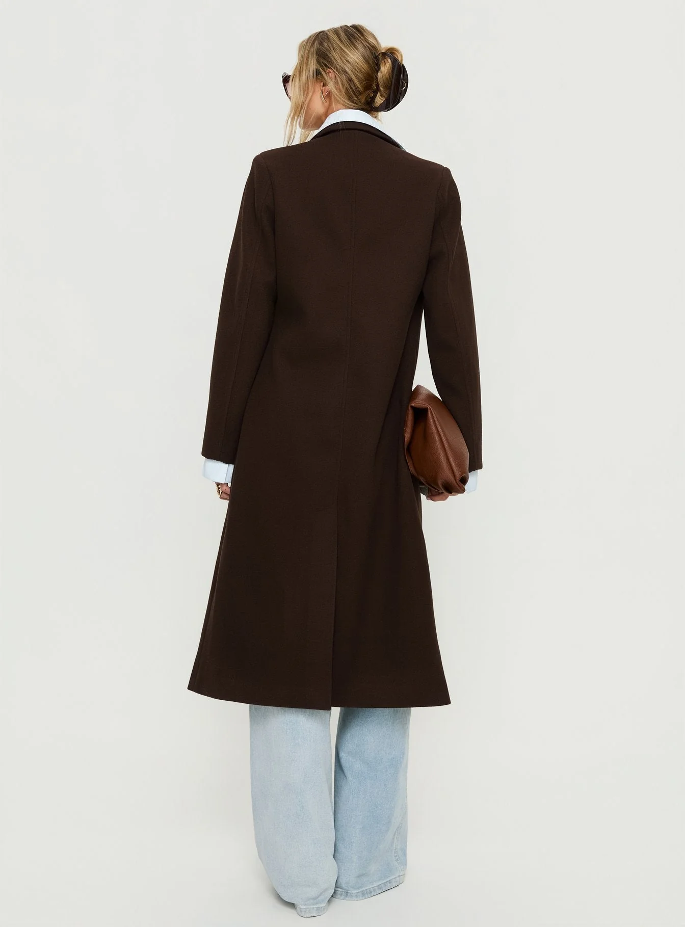 Prolific Longline Coat Brown - Image 4