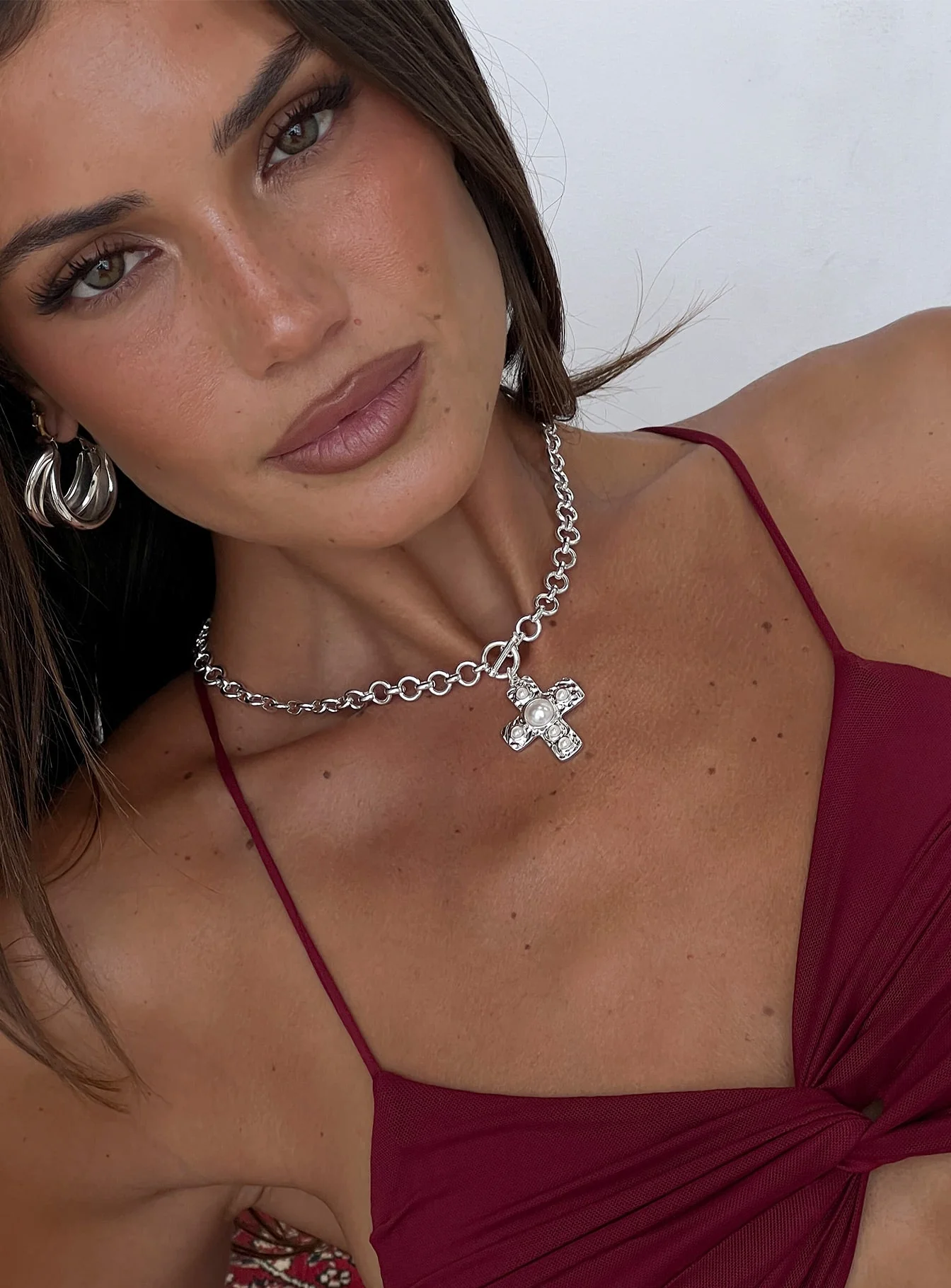 Putney Chunky Necklace Silver - Image 4