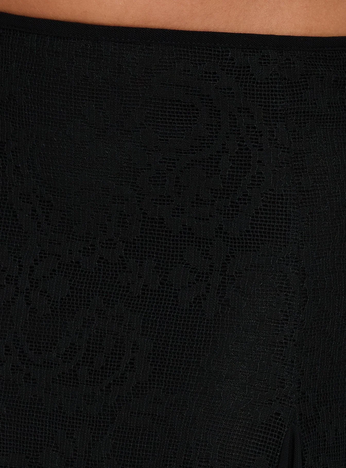 Quani Lace Midi Skirt Black - Image 6