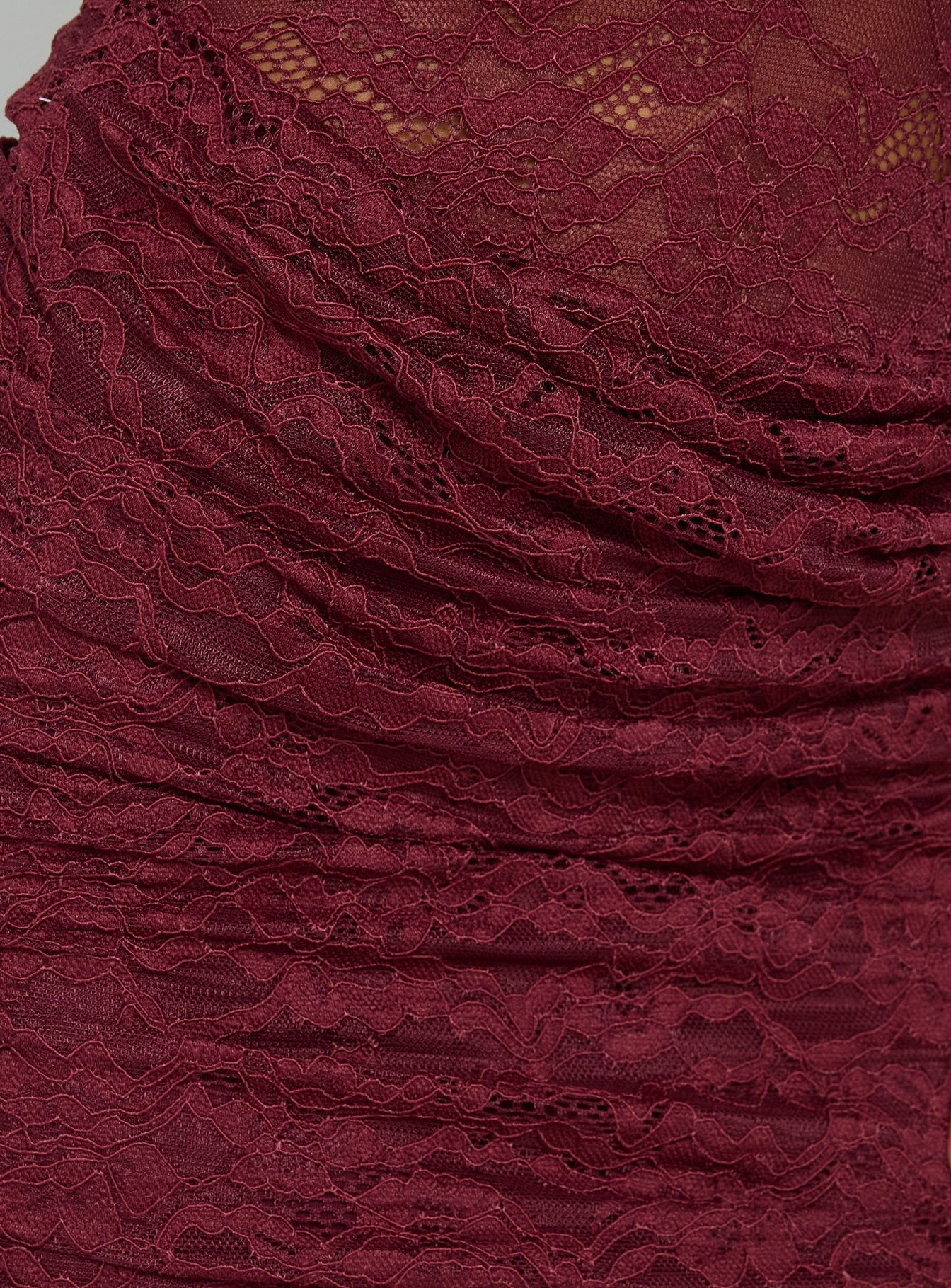 Quinbie Lace Mini Dress Burgundy - Image 7