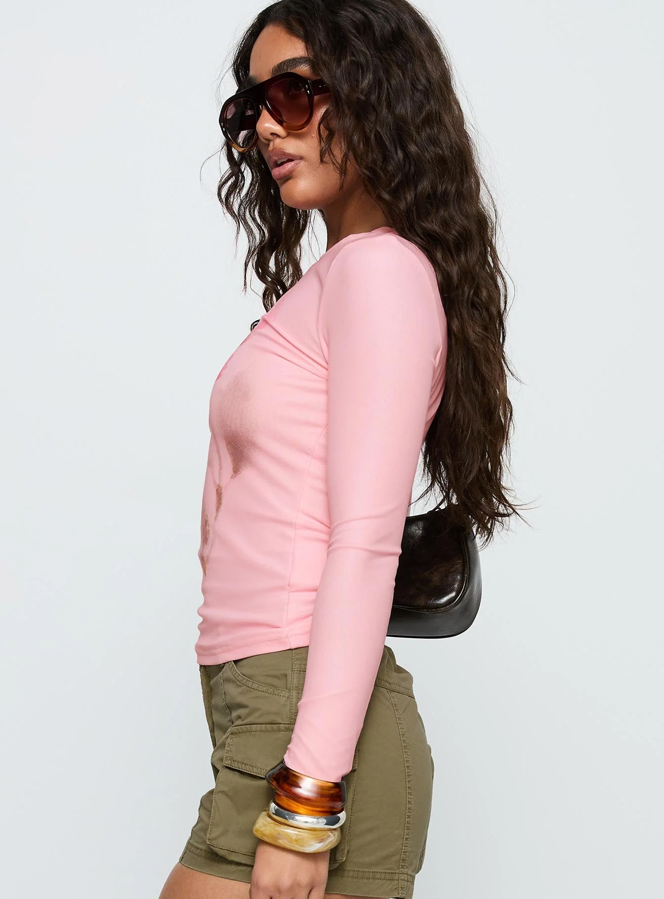 Raldor Long Sleeve Top Pink - Image 4