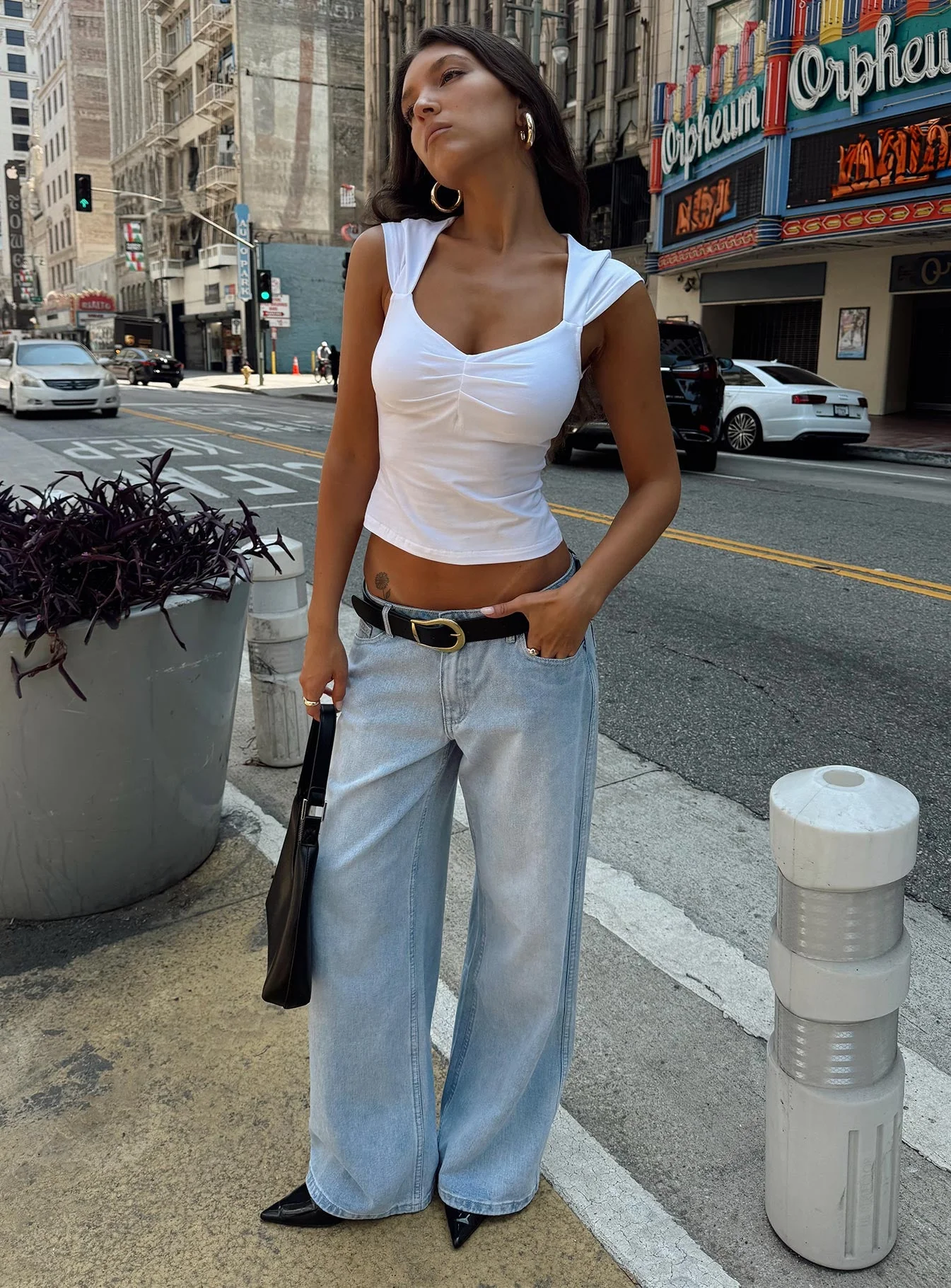 Ramos Low Rise Denim Jeans Light Wash - Image 9