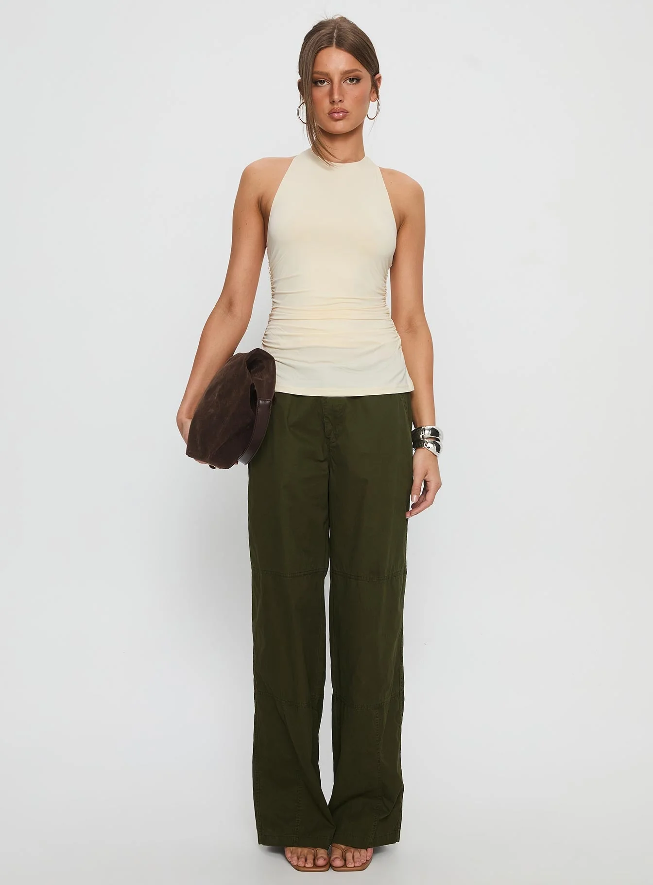 Ravenscroft Cargo Pant Washed Dark Khaki - Image 7
