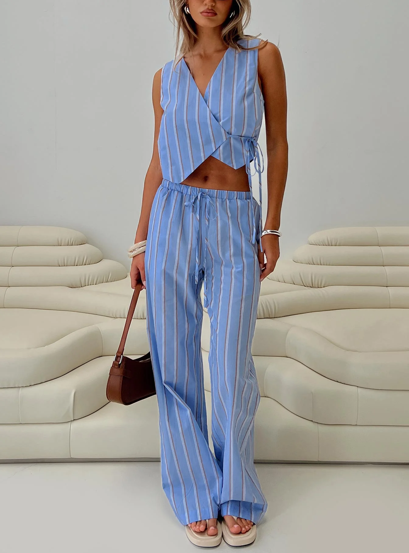 Raychel Set Blue Stripe