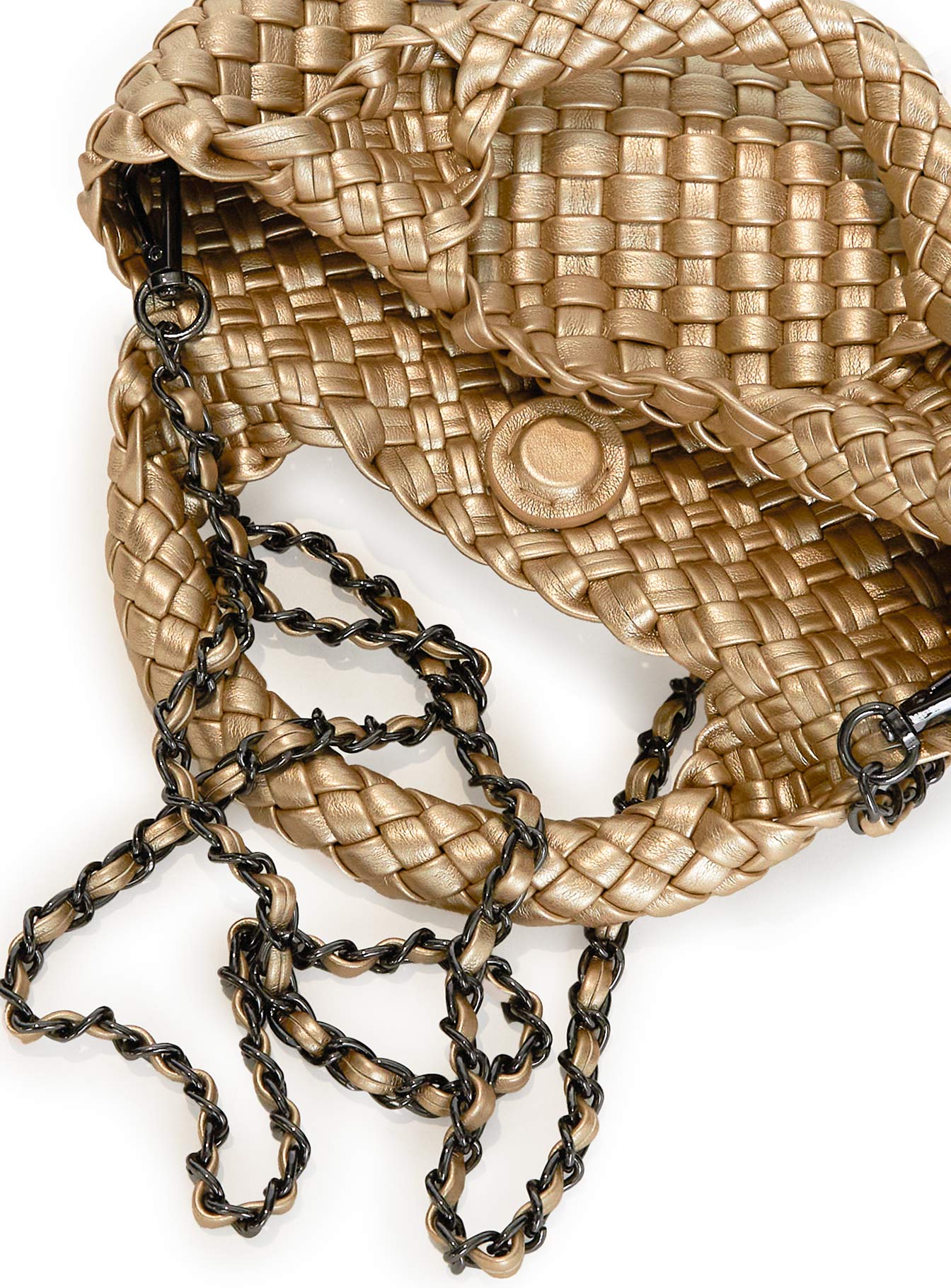 Ready To Party Woven Bag Gold - Image 4