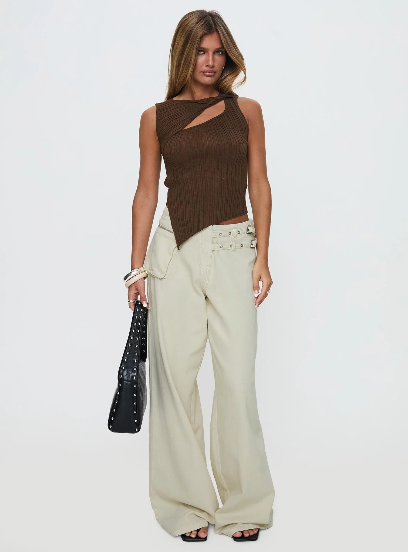 Realyze Cut Out Top Brown - Image 3