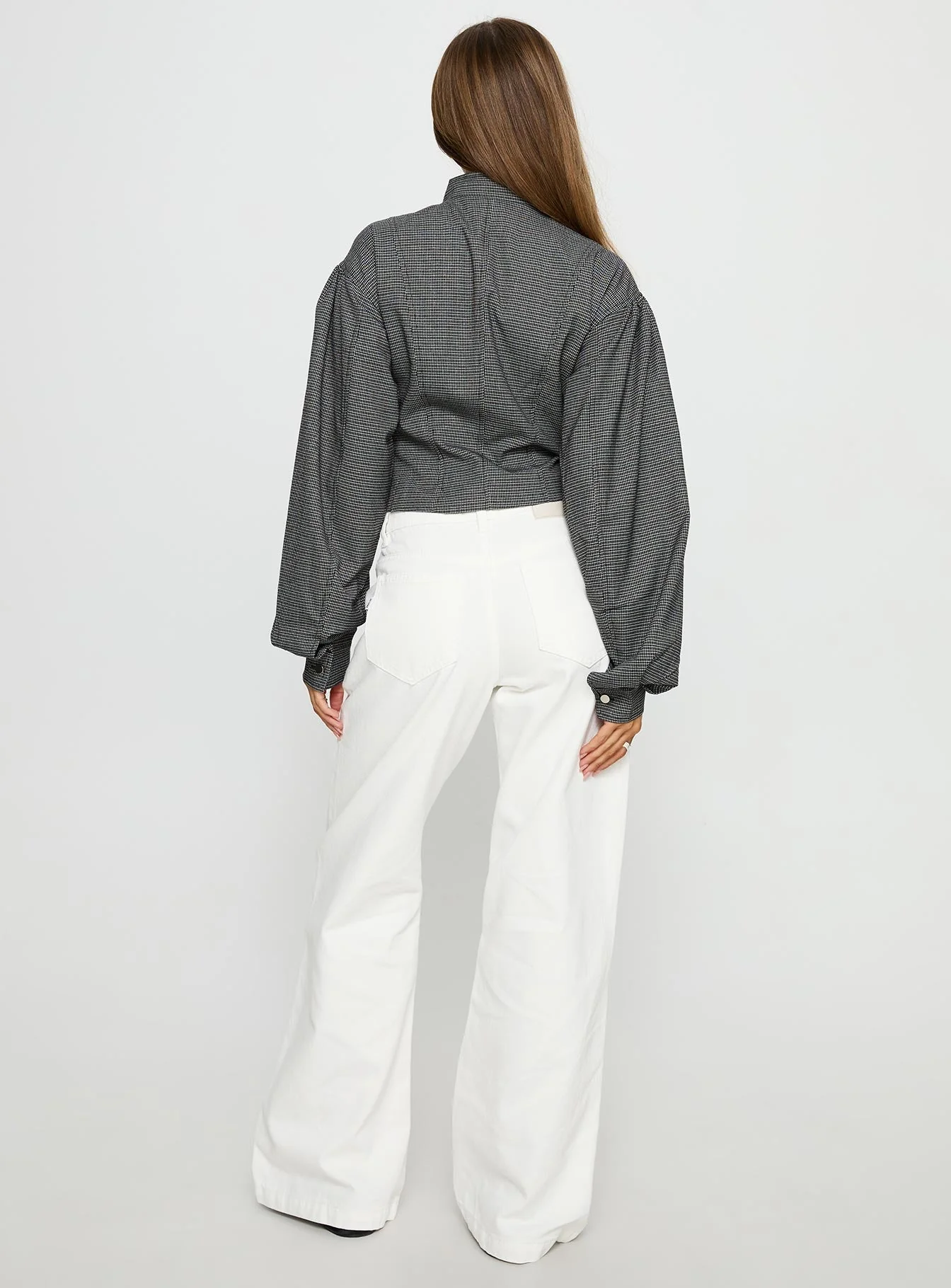 Reaper Mid Rise Baggy Jeans White - Image 5