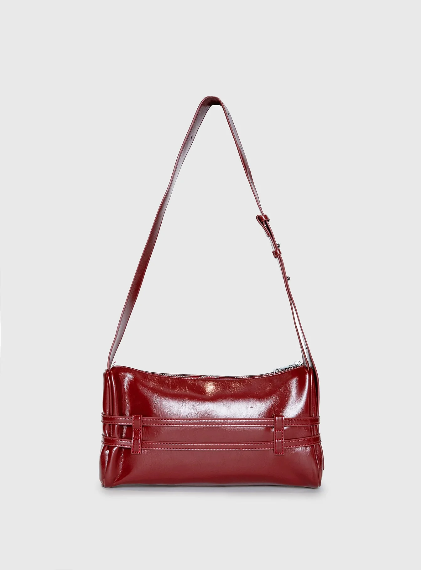 Recognize Buckle Detail Bag Red - Image 4