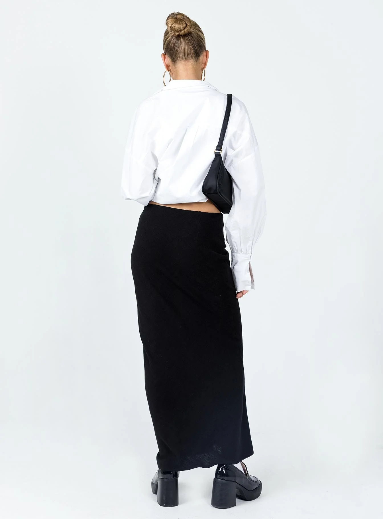 Jodie Maxi Skirt Black - Image 7