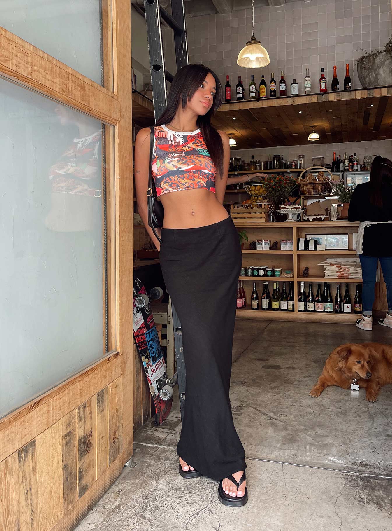 Jodie Maxi Skirt Black - Image 8