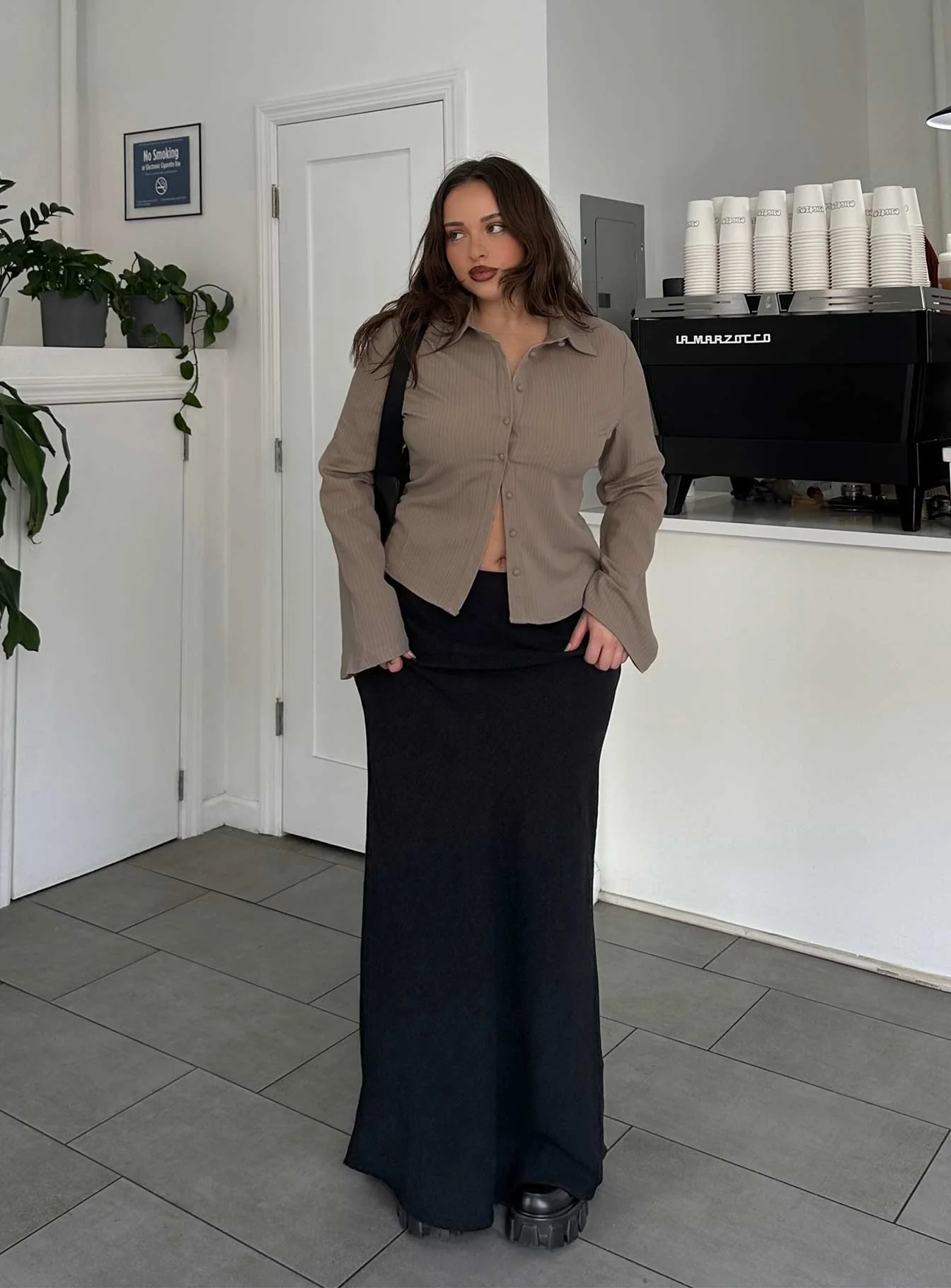 Jodie Maxi Skirt Black - Image 9