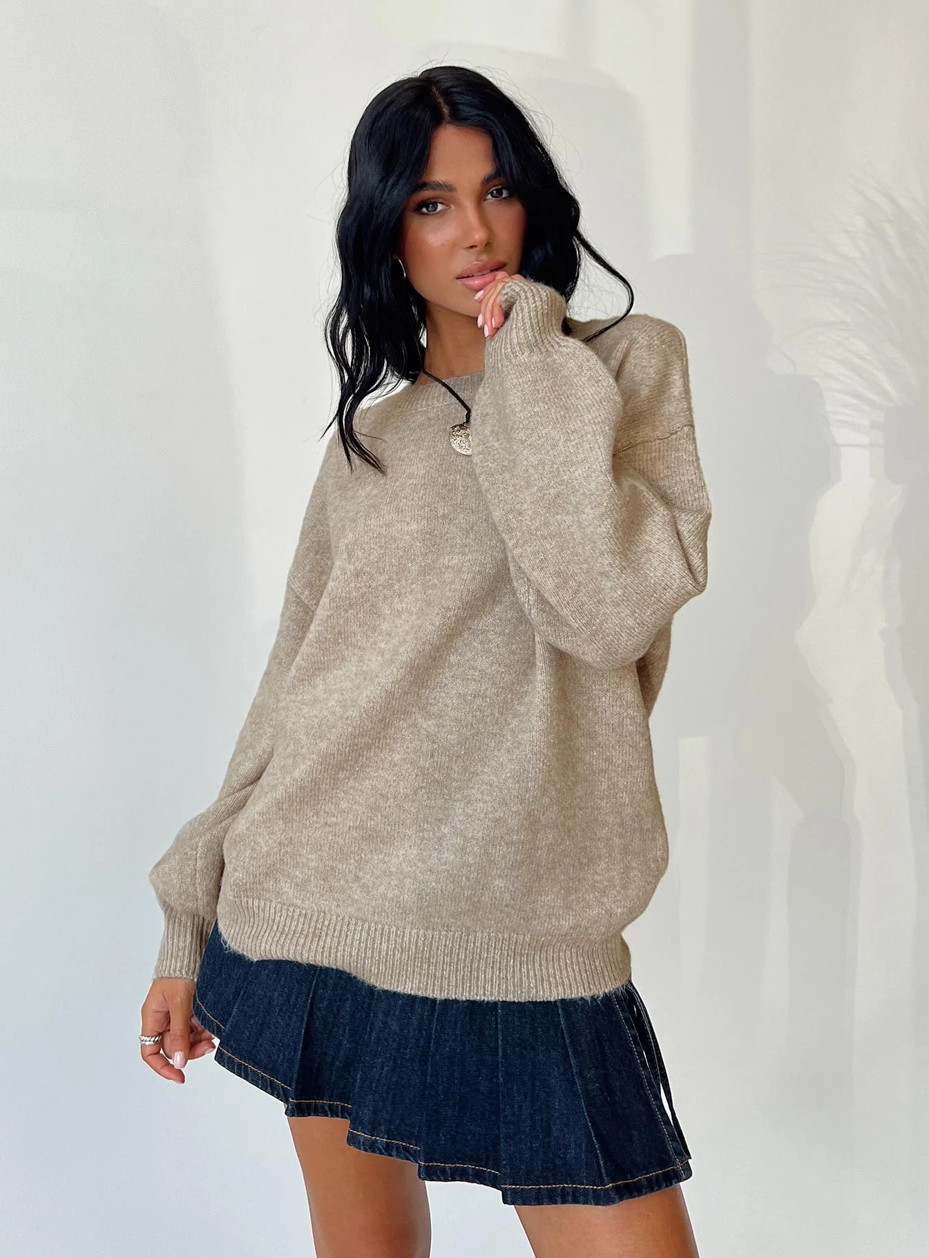 Ryanna Sweater Beige - Image 8