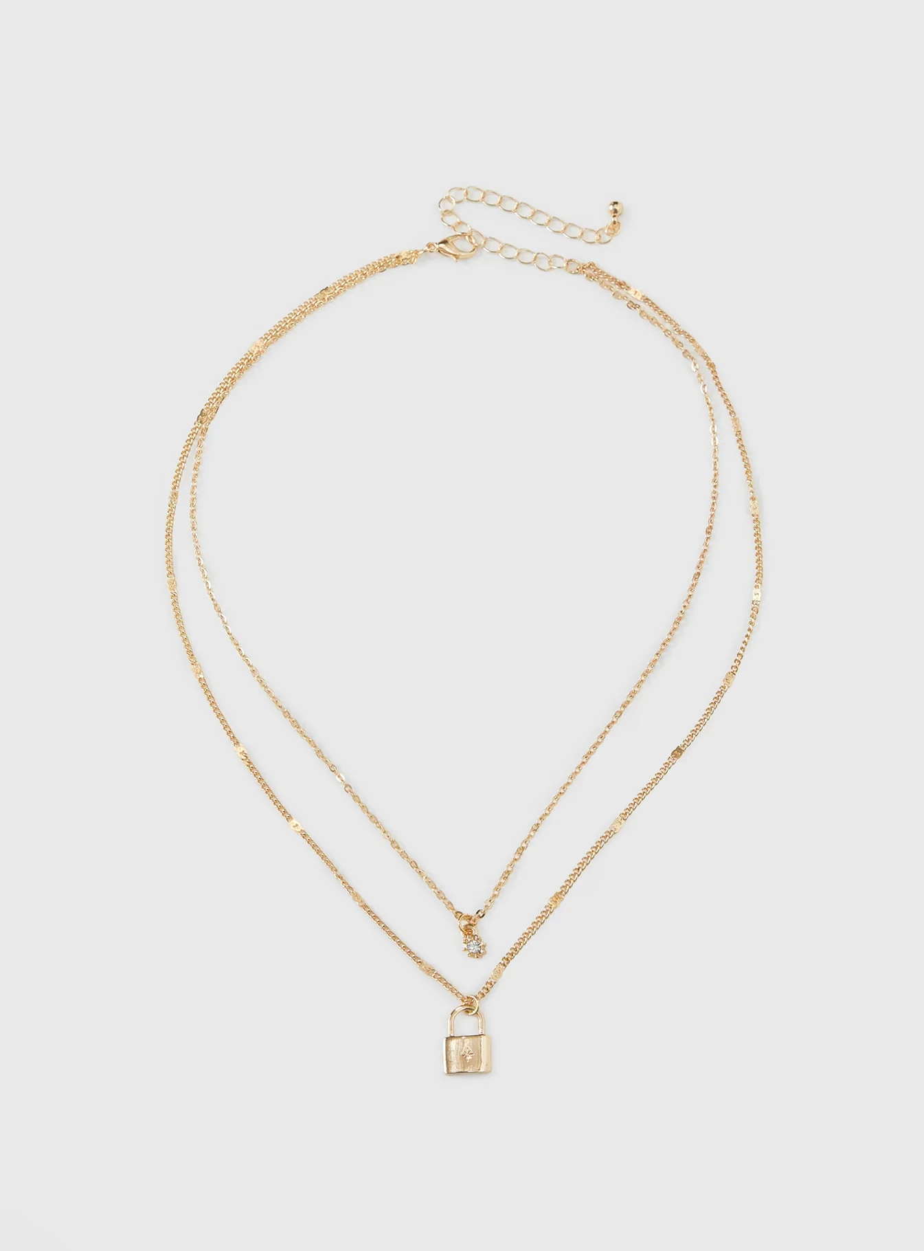 Santino Lock Necklace Pack Gold - Image 2