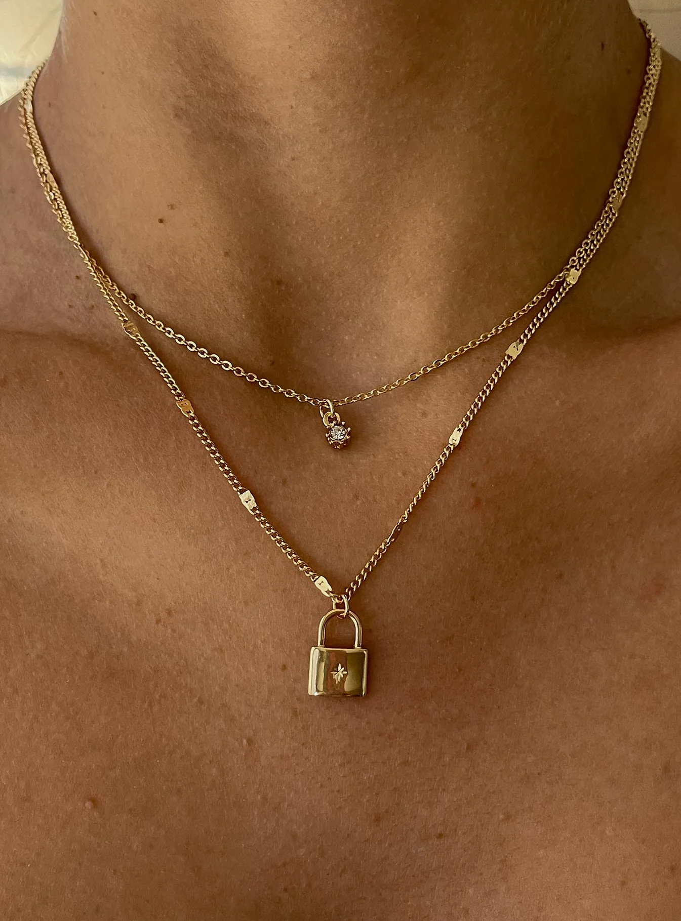 Santino Lock Necklace Pack Gold - Image 5