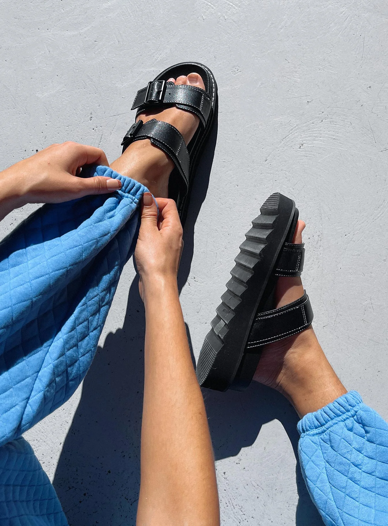 Ma Belle Sandals Contrast Stitch - Image 5