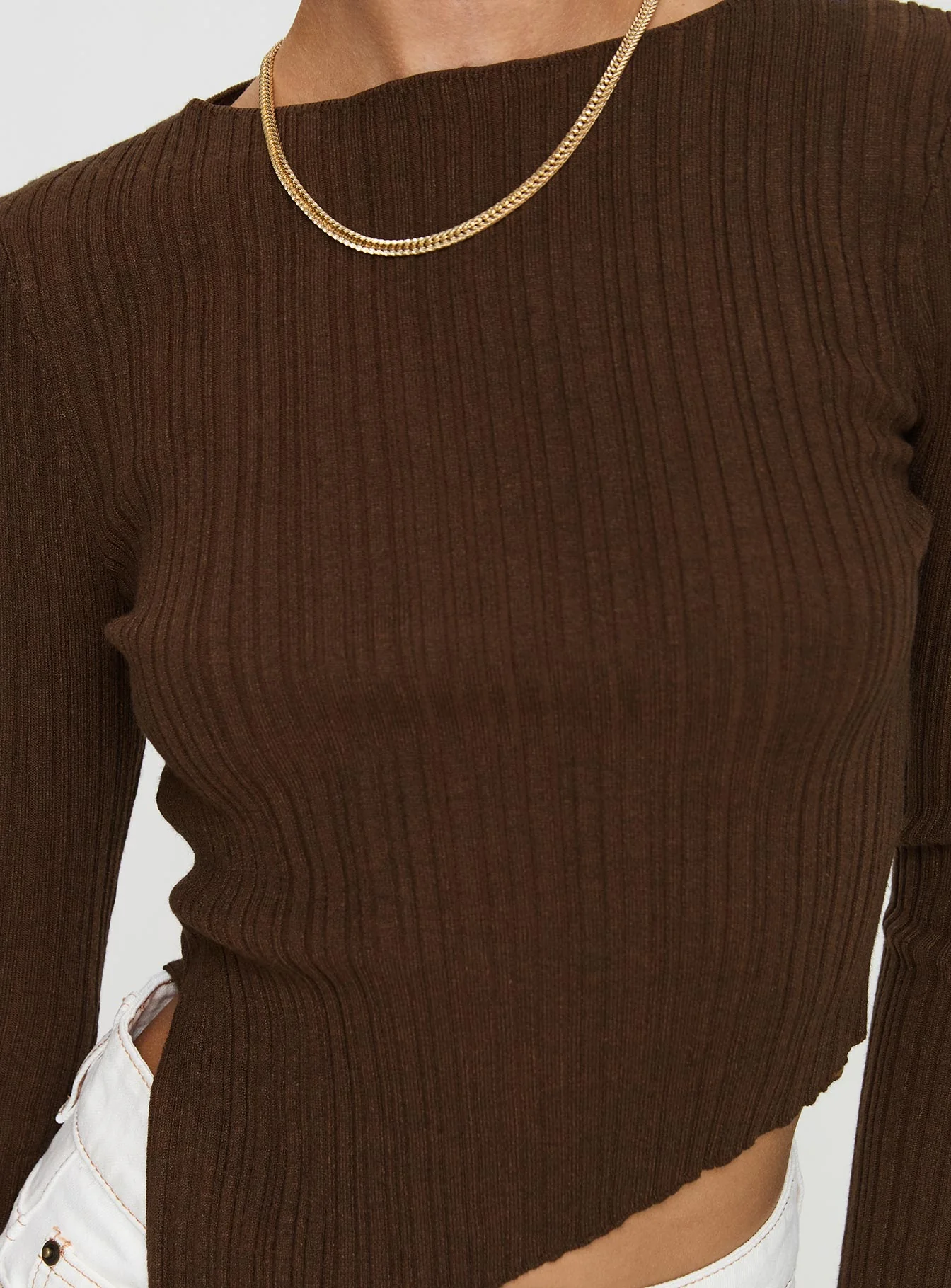 Renewal Long Sleeve Top Brown - Image 6