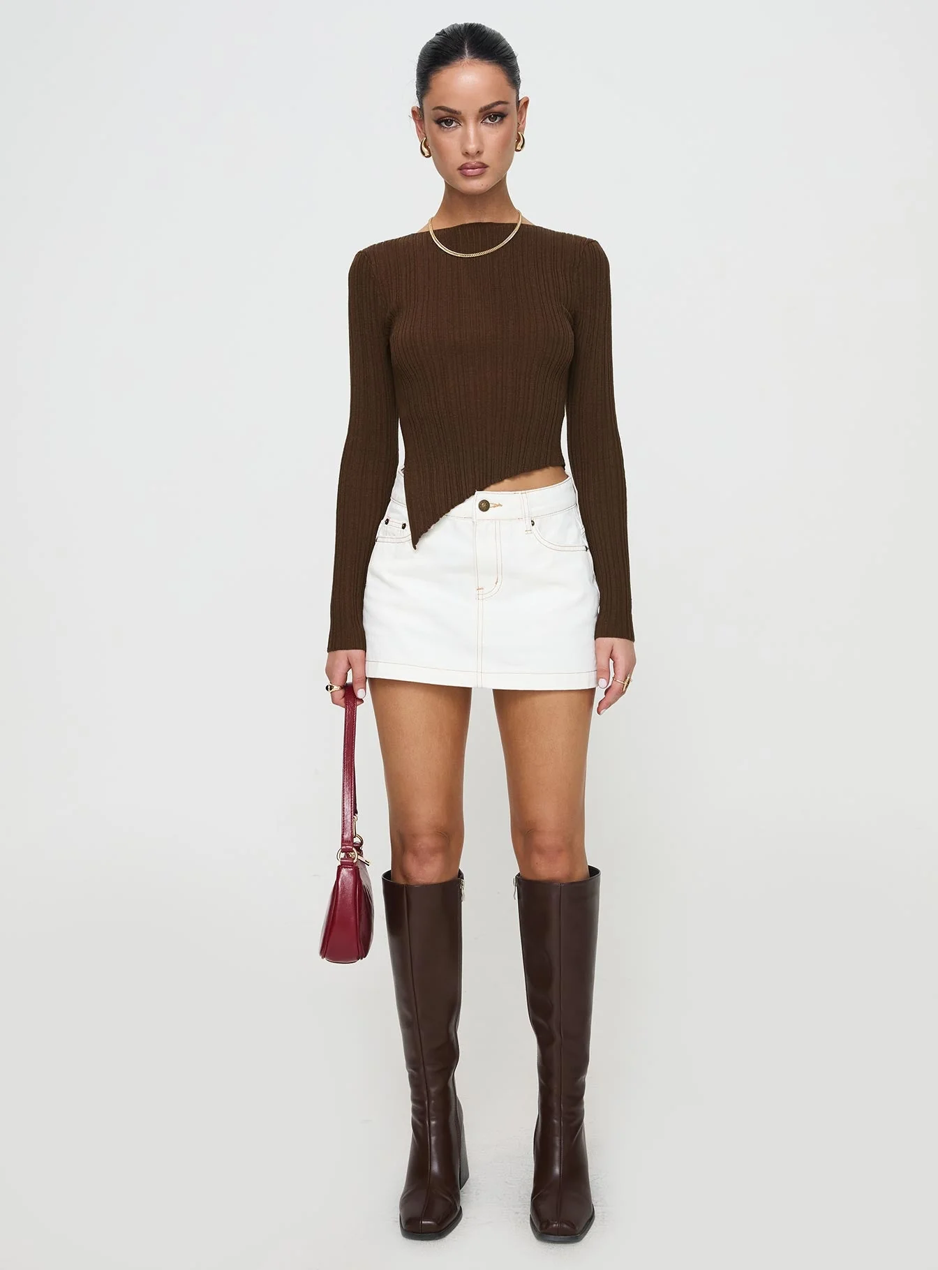 Renewal Long Sleeve Top Brown - Image 7