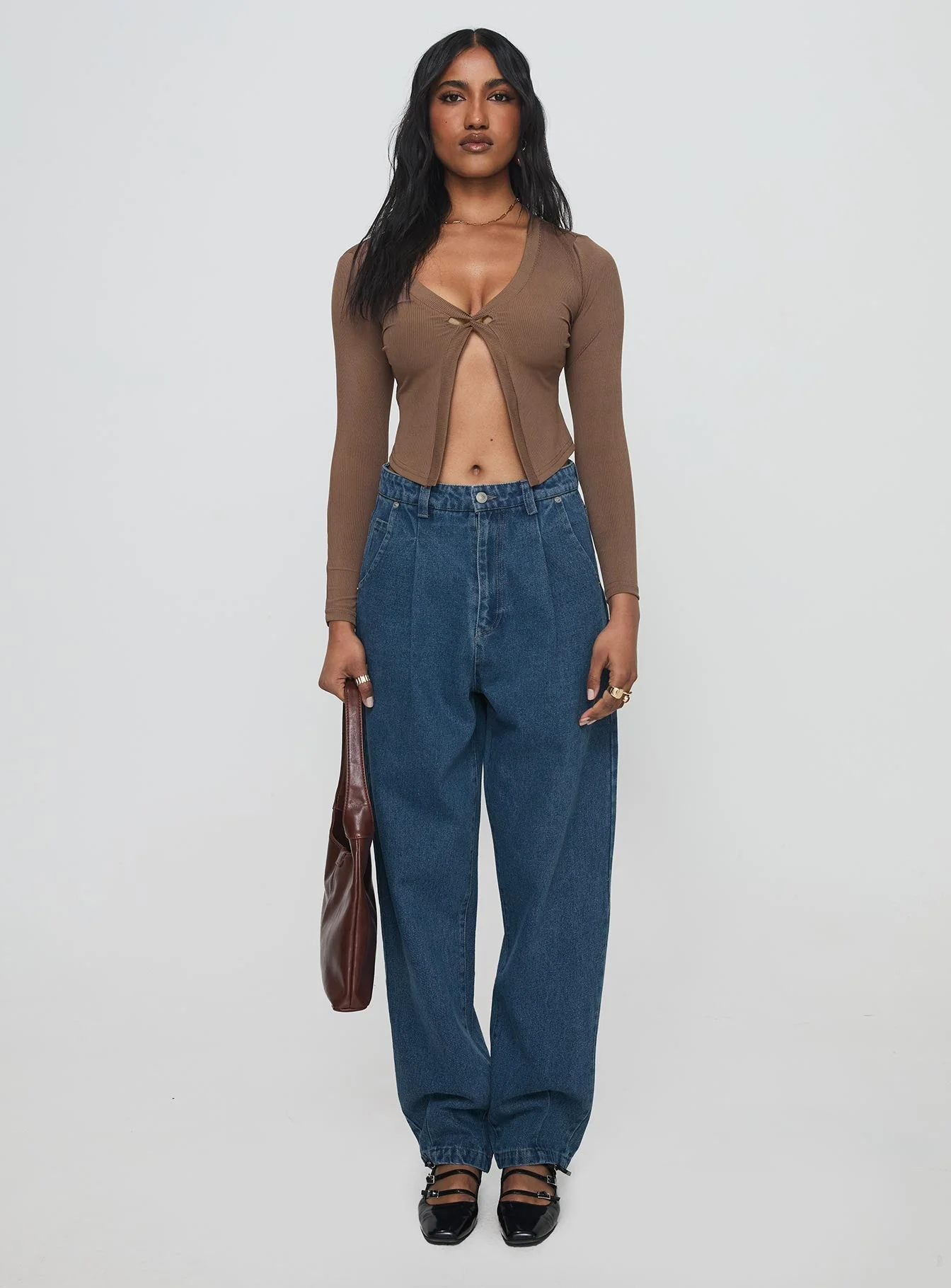 Rennes Twist Front Top Brown - Image 7