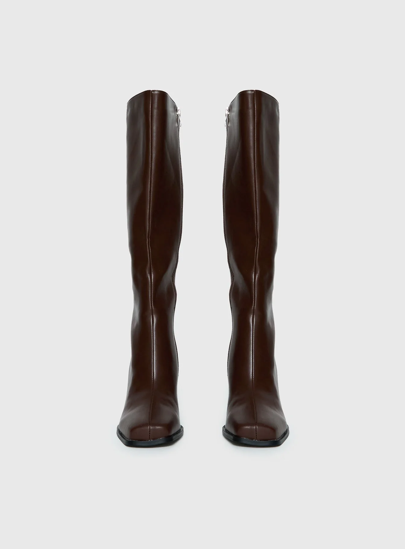 Renzo Knee High Boots Brown - Image 3