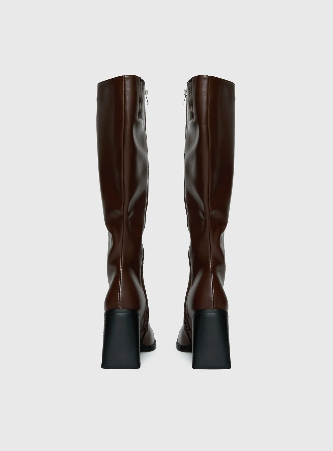 Renzo Knee High Boots Brown - Image 4