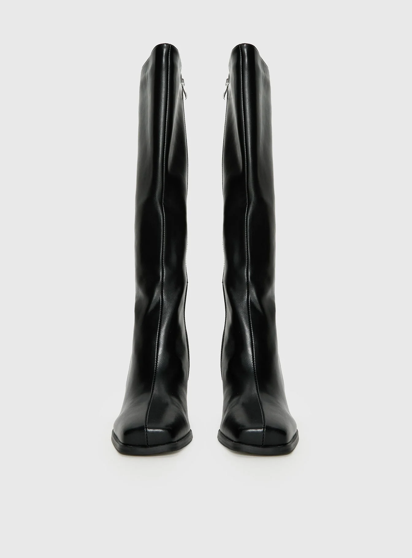 Renzo Knee High Boots Black - Image 3